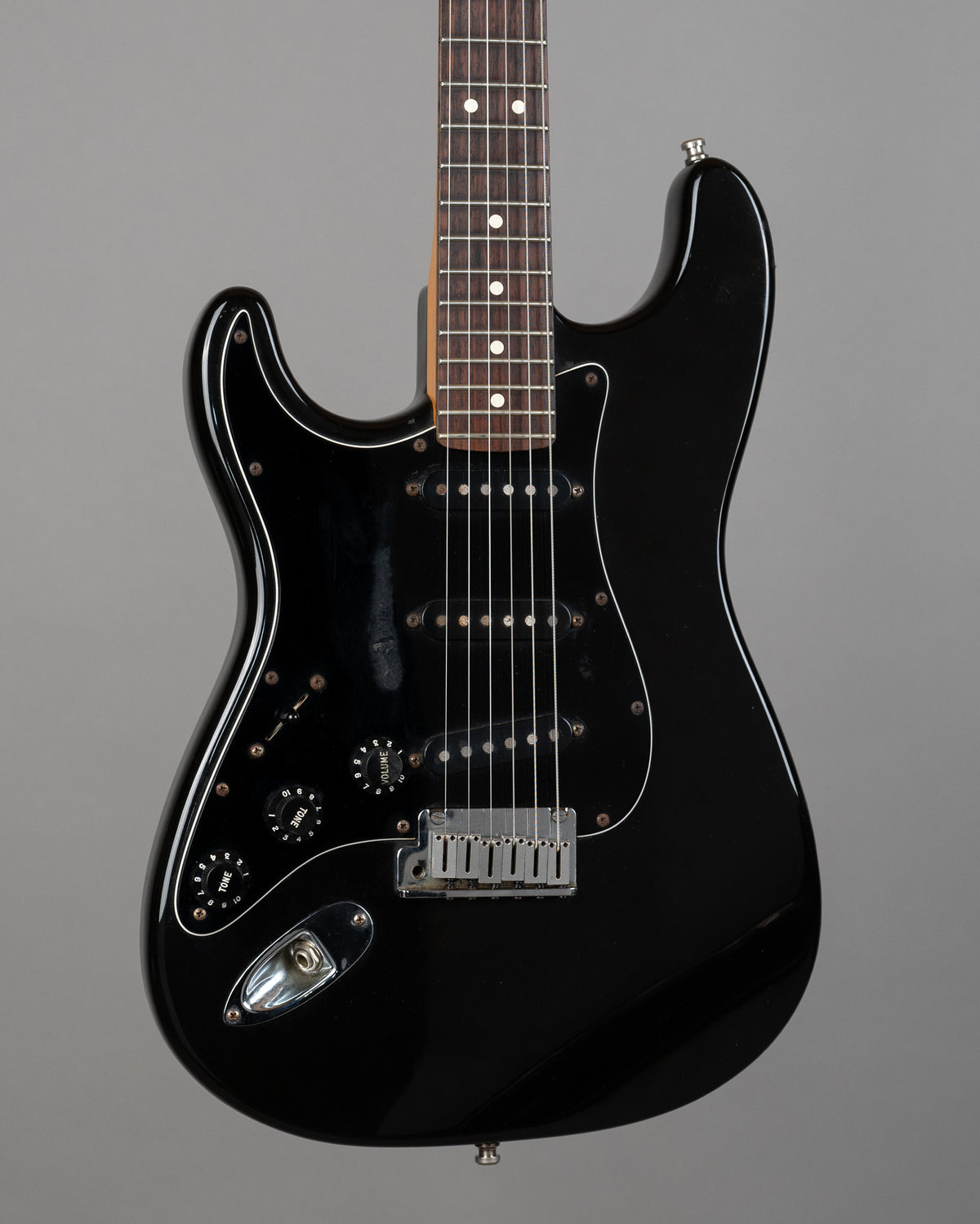 1995 Fender American Standard Stratocaster Left Handed (USA, Black, OHSC)