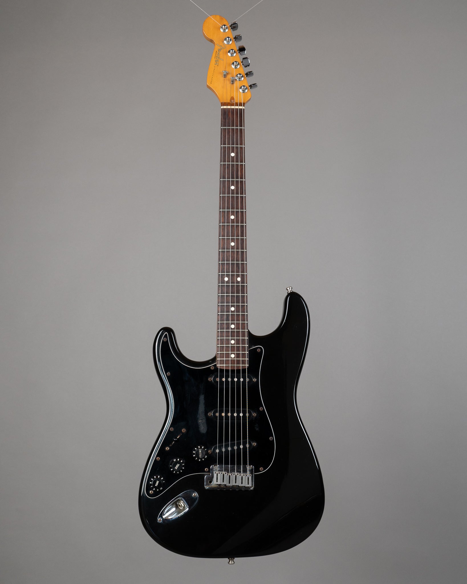 1995 Fender American Standard Stratocaster Left Handed (USA, Black, OHSC)