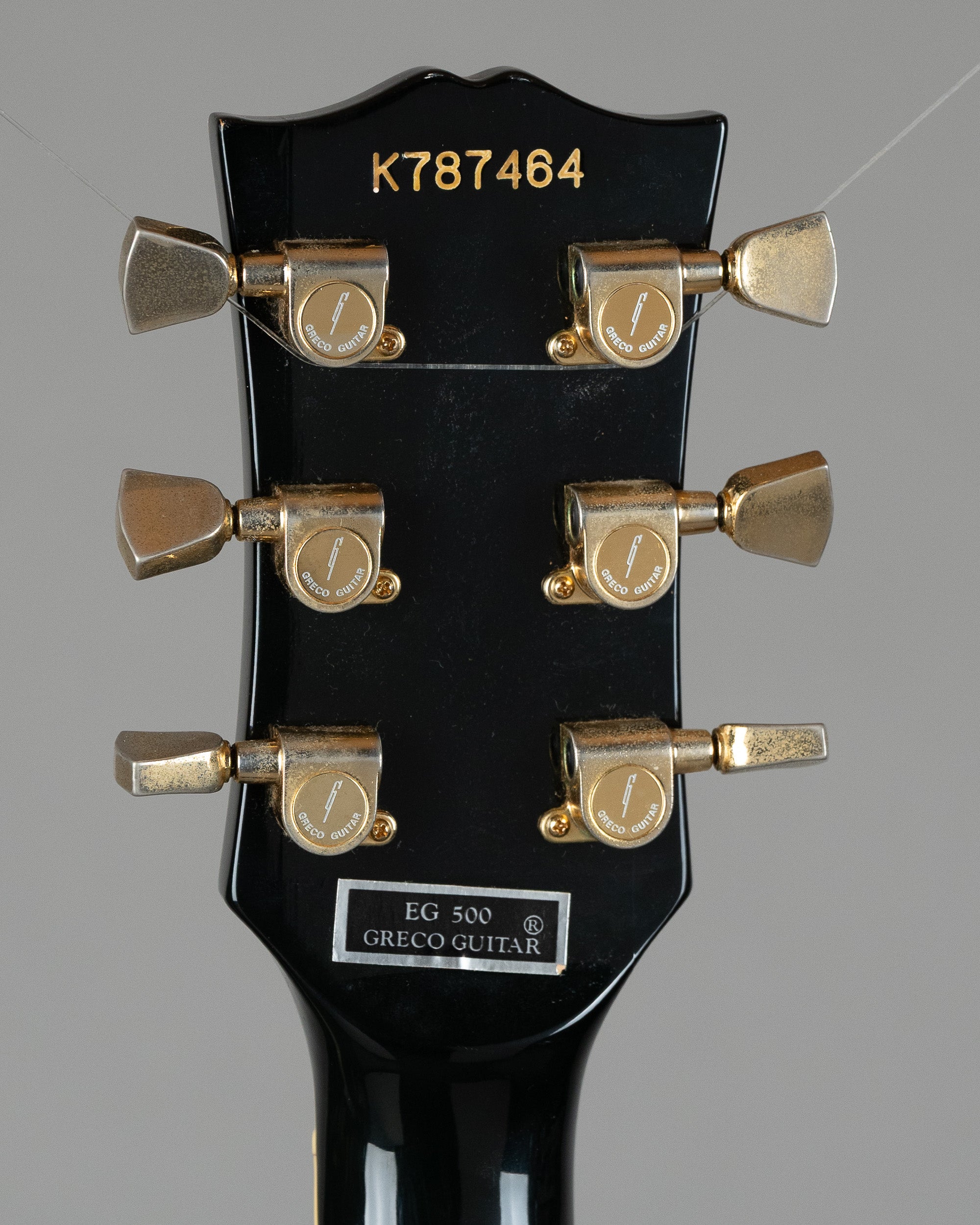 1978 Greco EG-500 Les Paul (Japan, Black, Deluxe Gig Bag)