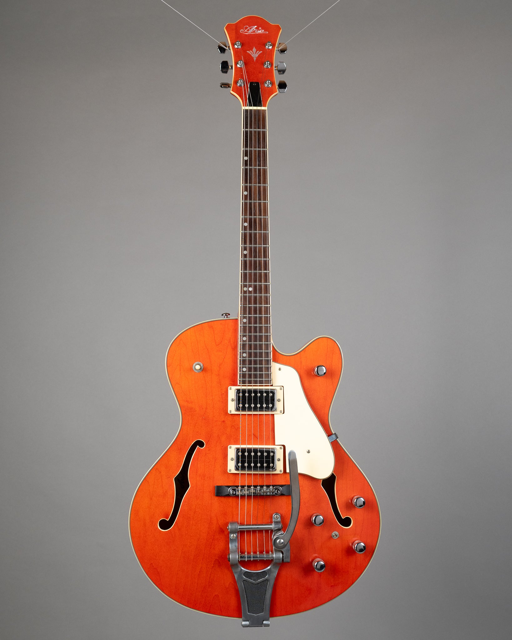 c1999 Aria FA-80 Archtop (Korea, Orange Stain, HSC)