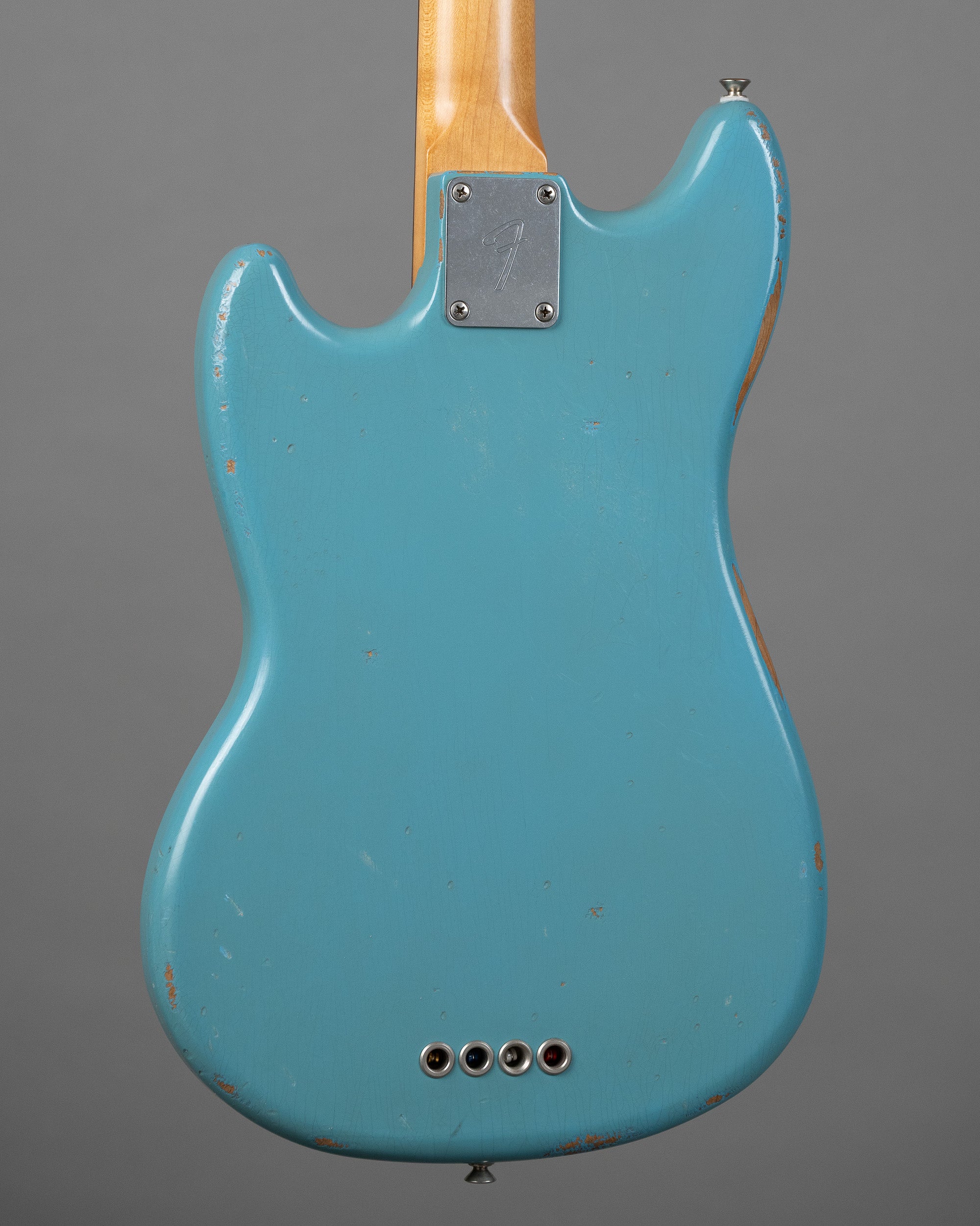 2018 Fender JMJ Road Worn Mustang Bass (Mexico, Faded Daphne Blue, Gig Bag)