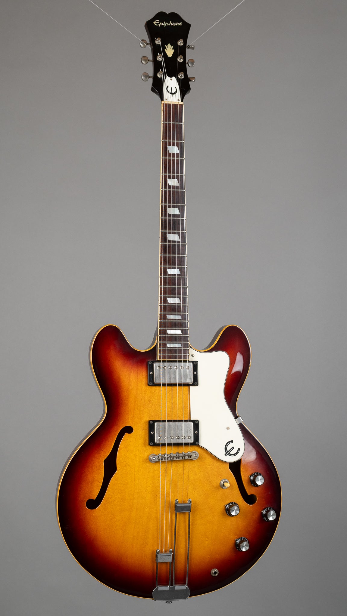 1990 Epiphone Riviera (Japan, Sunburst, OHSC)