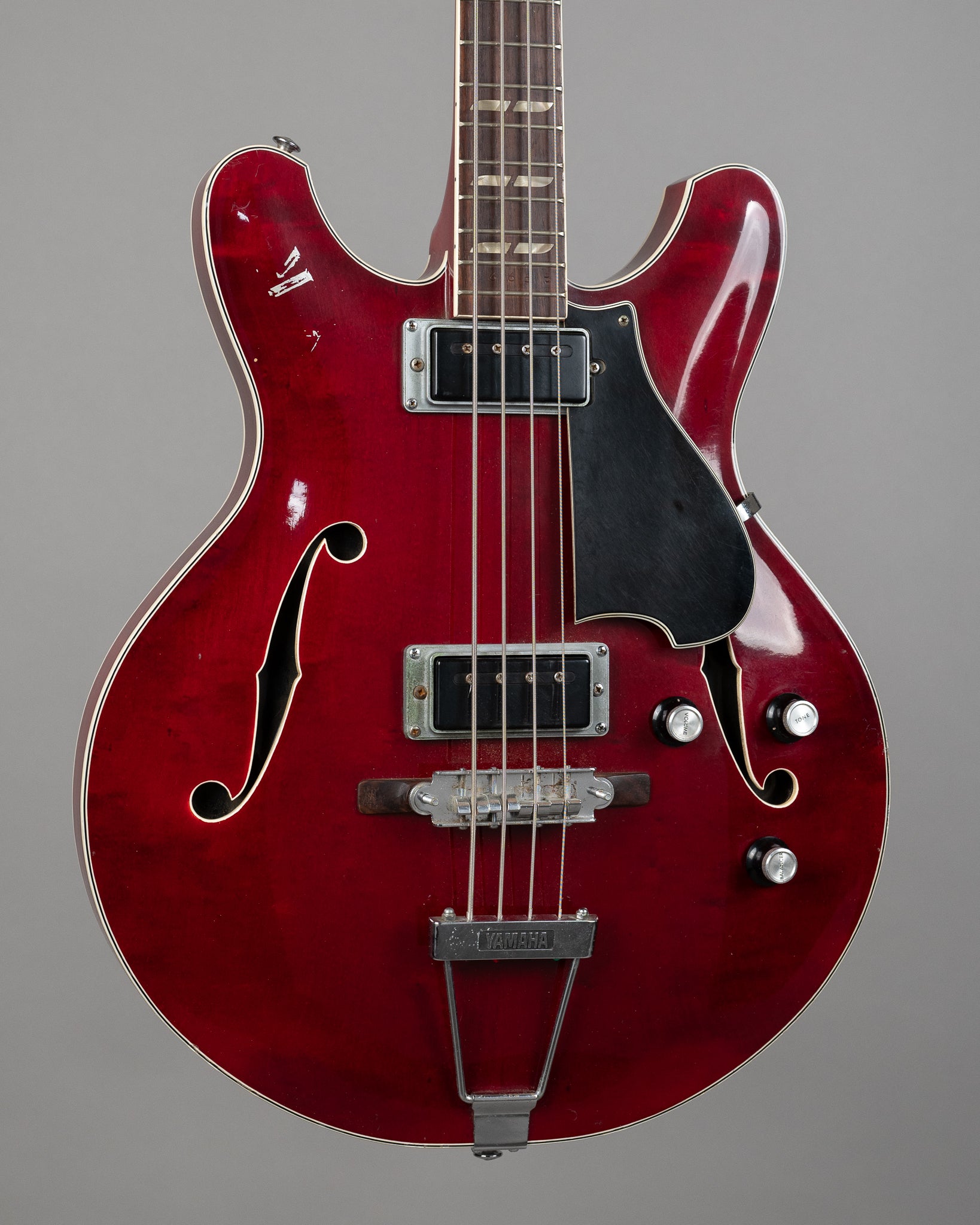 1972 Yamaha SA-70 Hollow Body Bass (Japan, Cherry Red, OHSC)