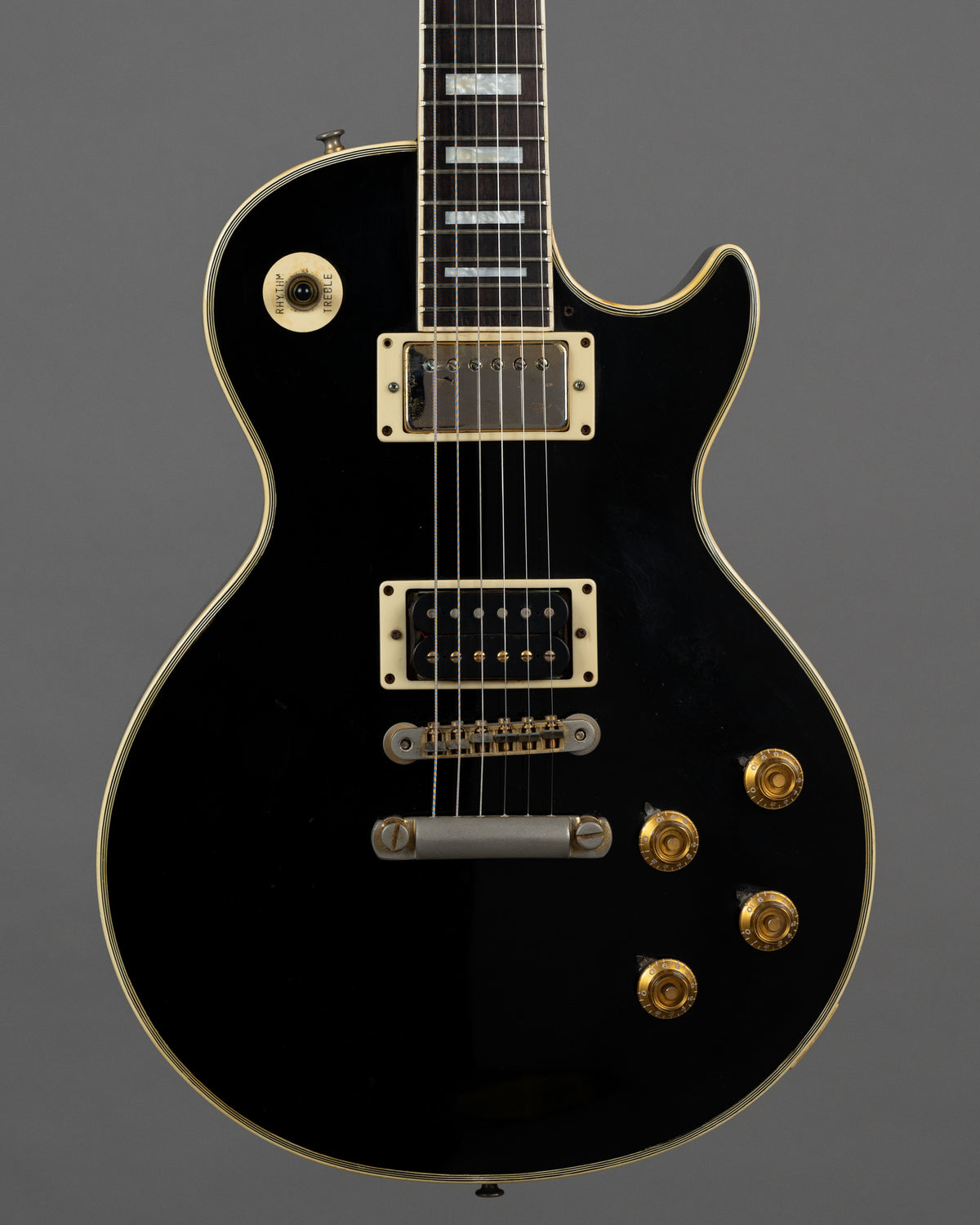 c1980s Burny RLC-60 Les Paul Custom (Japan, Black)