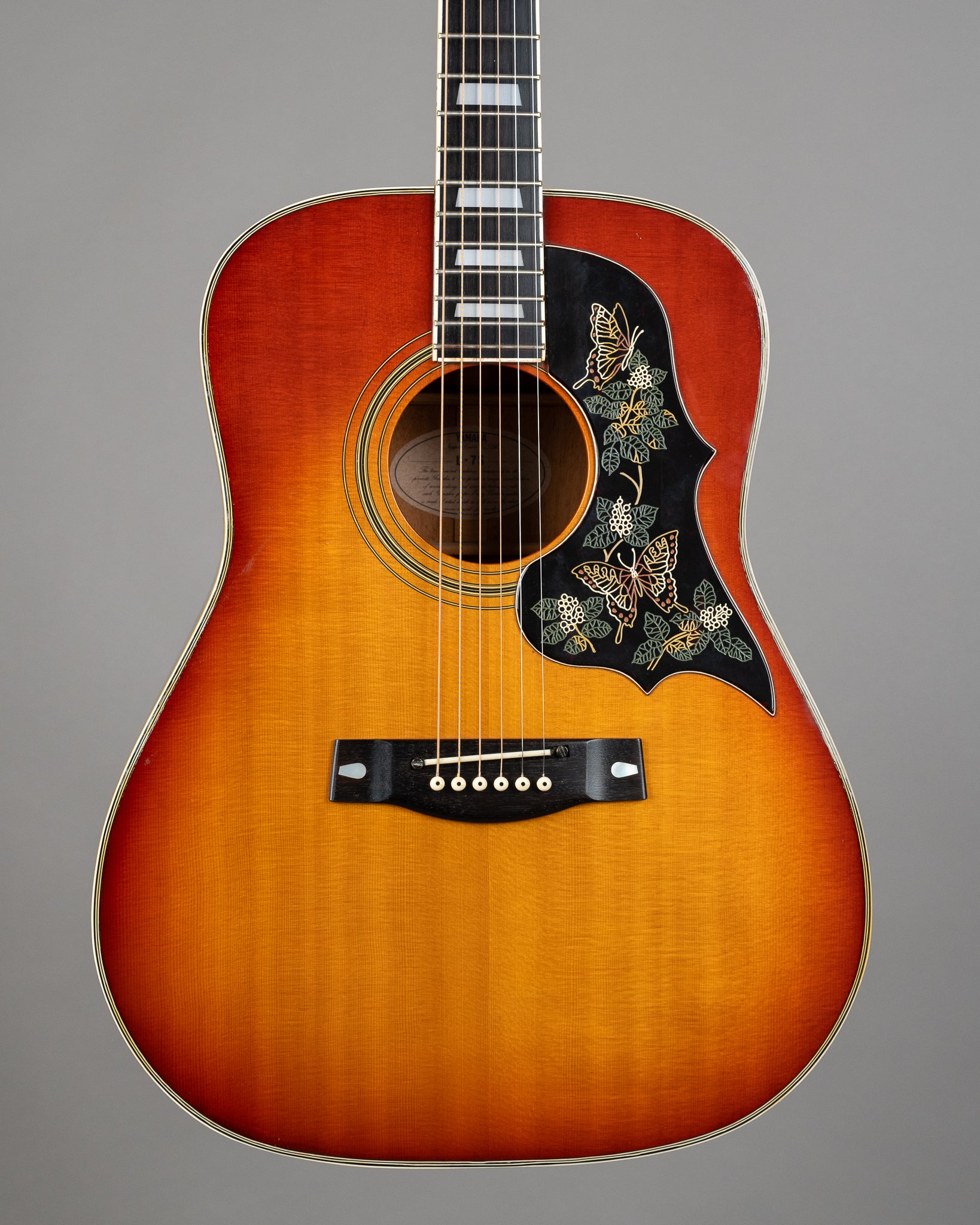 1978 Yamaha L7-S Steel String Acoustic (Japan, Sunburst, OHSC)
