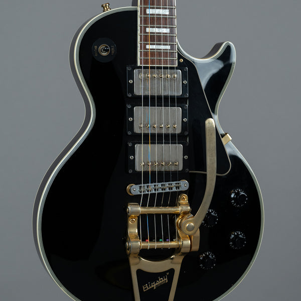 2009 Burny RLC-75 Les Paul Custom (China, Black, Bigsby)