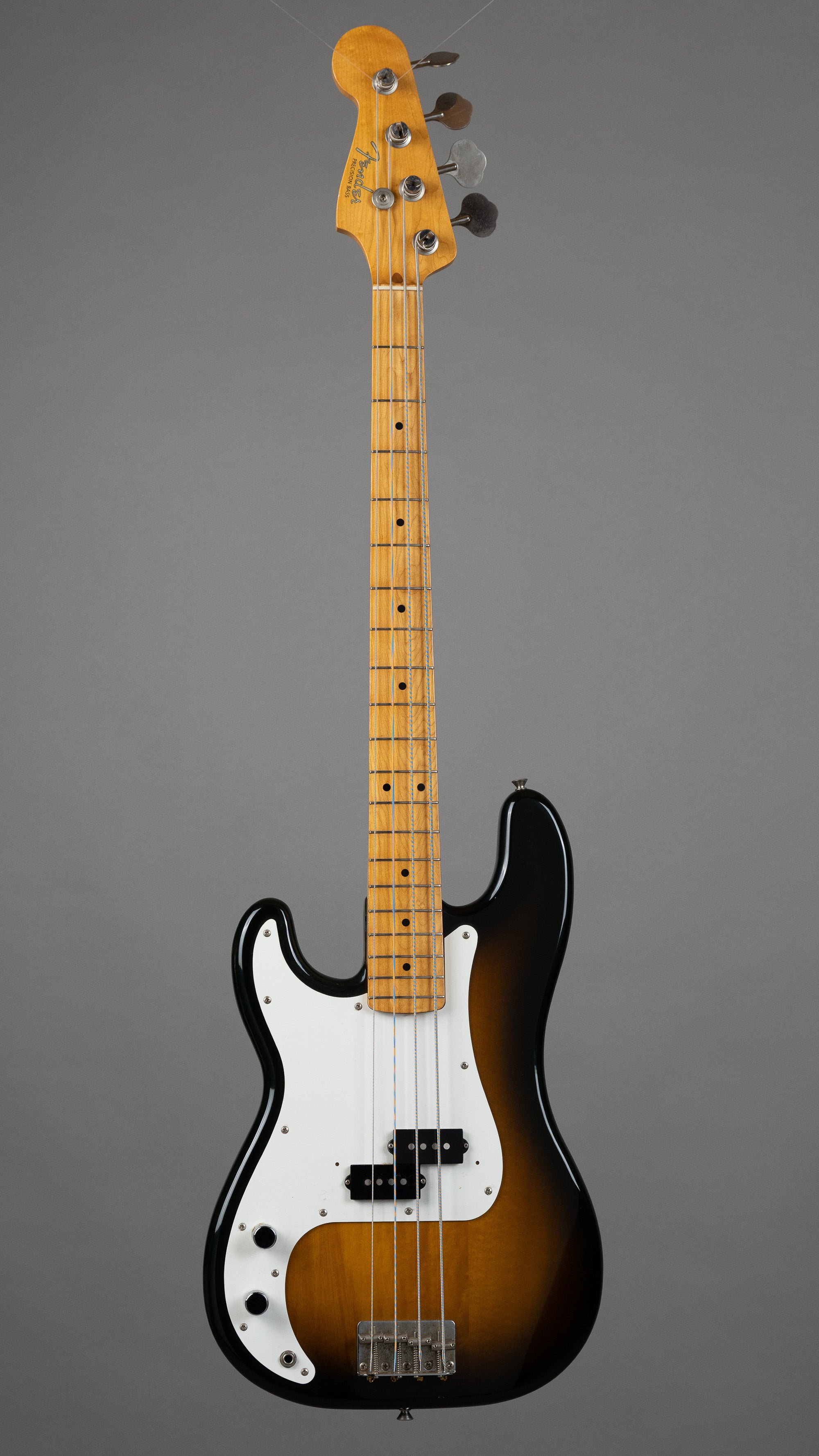 c1988 Fender 57RI Precision Bass Left Handed (Japan, Sunburst)