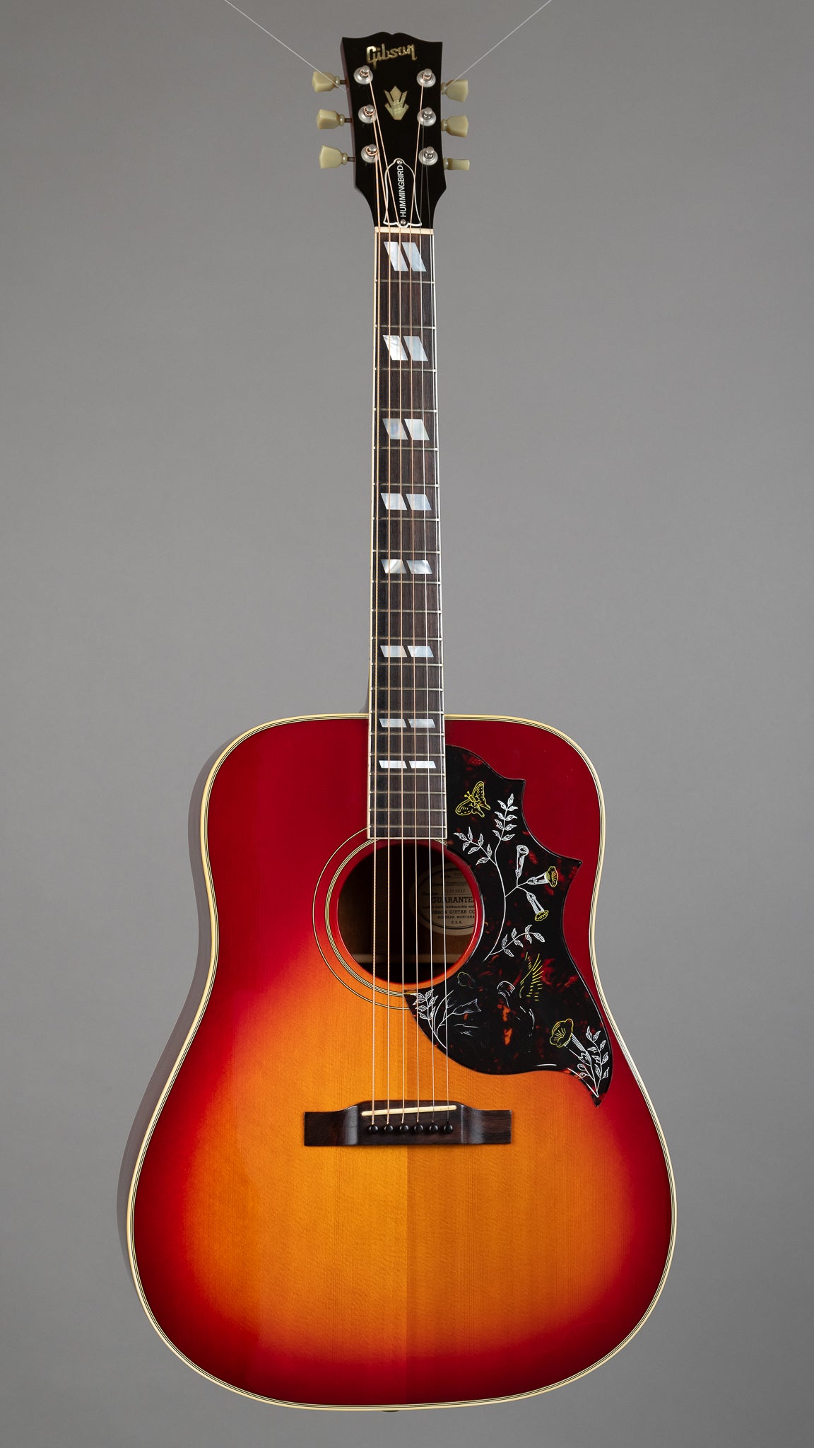 1993 Gibson Hummingbird USA, Vintage Cherry Sunburst, Pickup, OHSC)