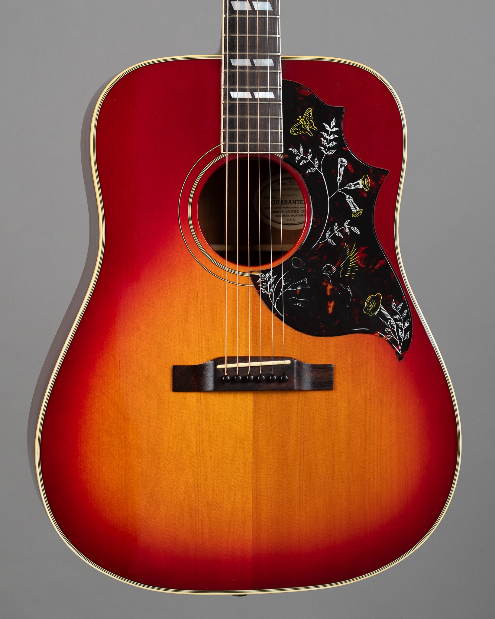 1993 Gibson Hummingbird USA, Vintage Cherry Sunburst, Pickup, OHSC)