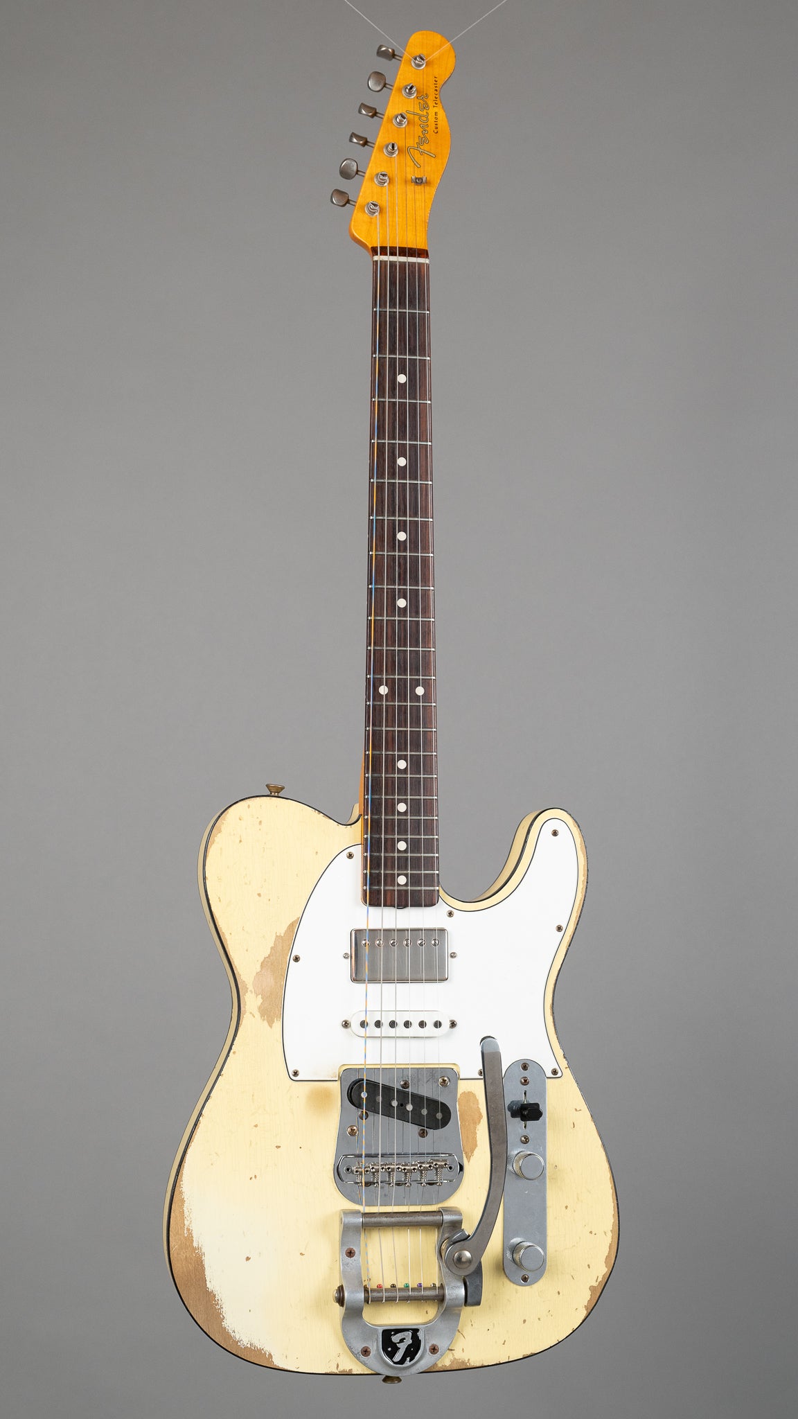 2016 Fender 60's Telecaster Custom Heavy Relic HSS (USA, Aged Vintage White, OHSC)