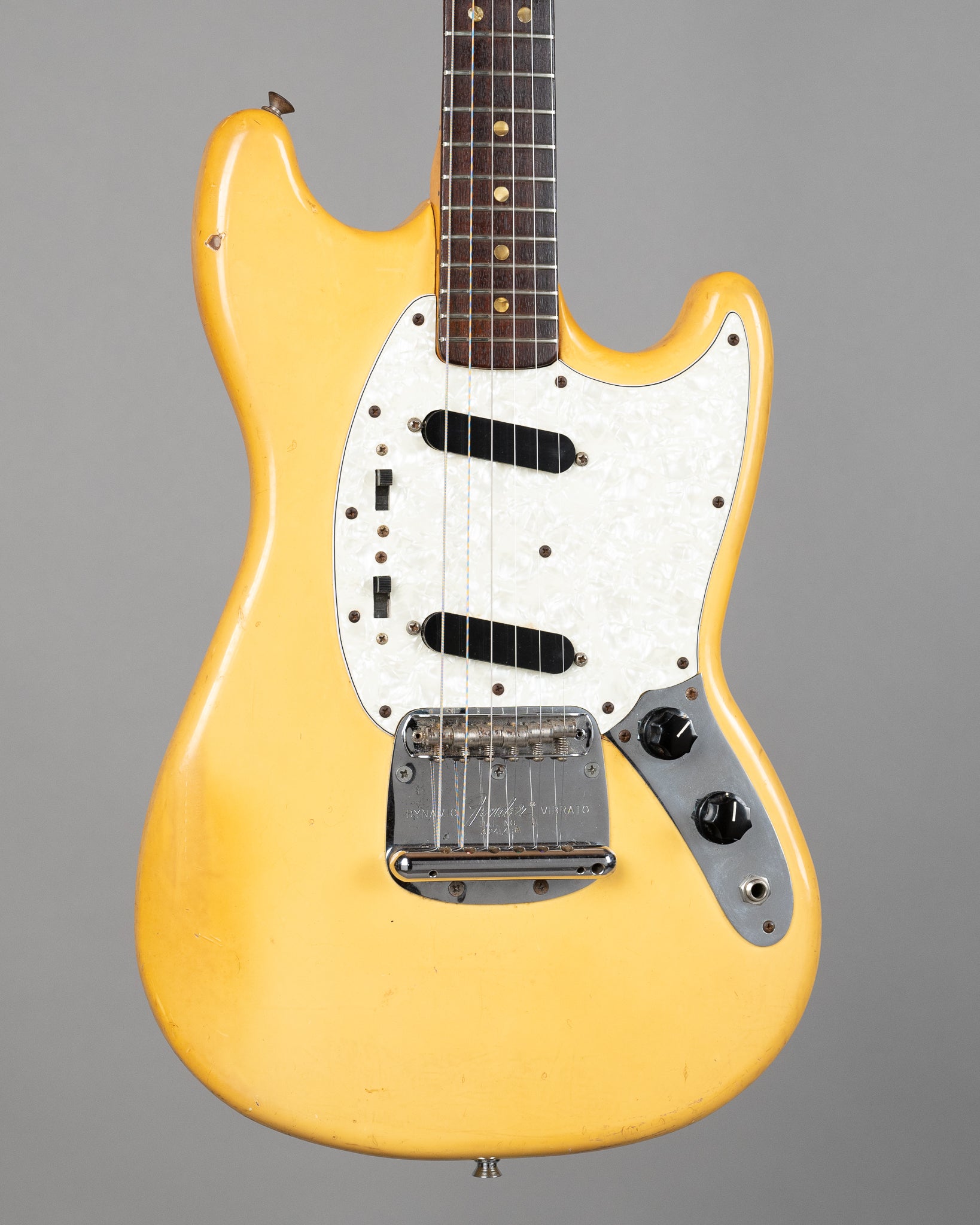 1977 Fender Mustang (USA, Olympic White, OHSC)