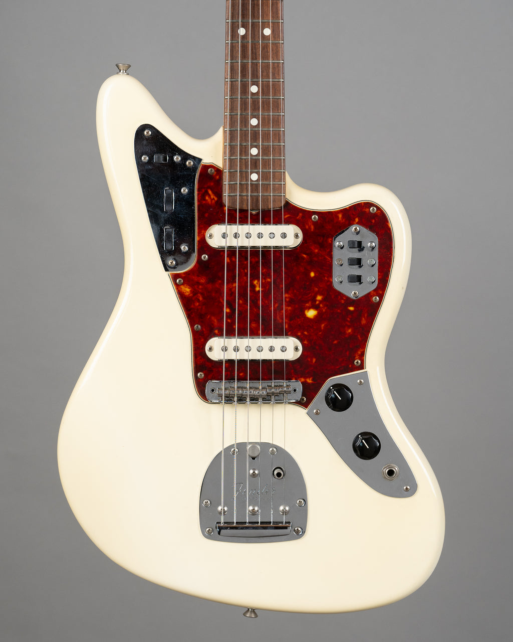 2005 Fender AVRI Vintage '62 Jaguar (USA, Olympic White, OHSC)
