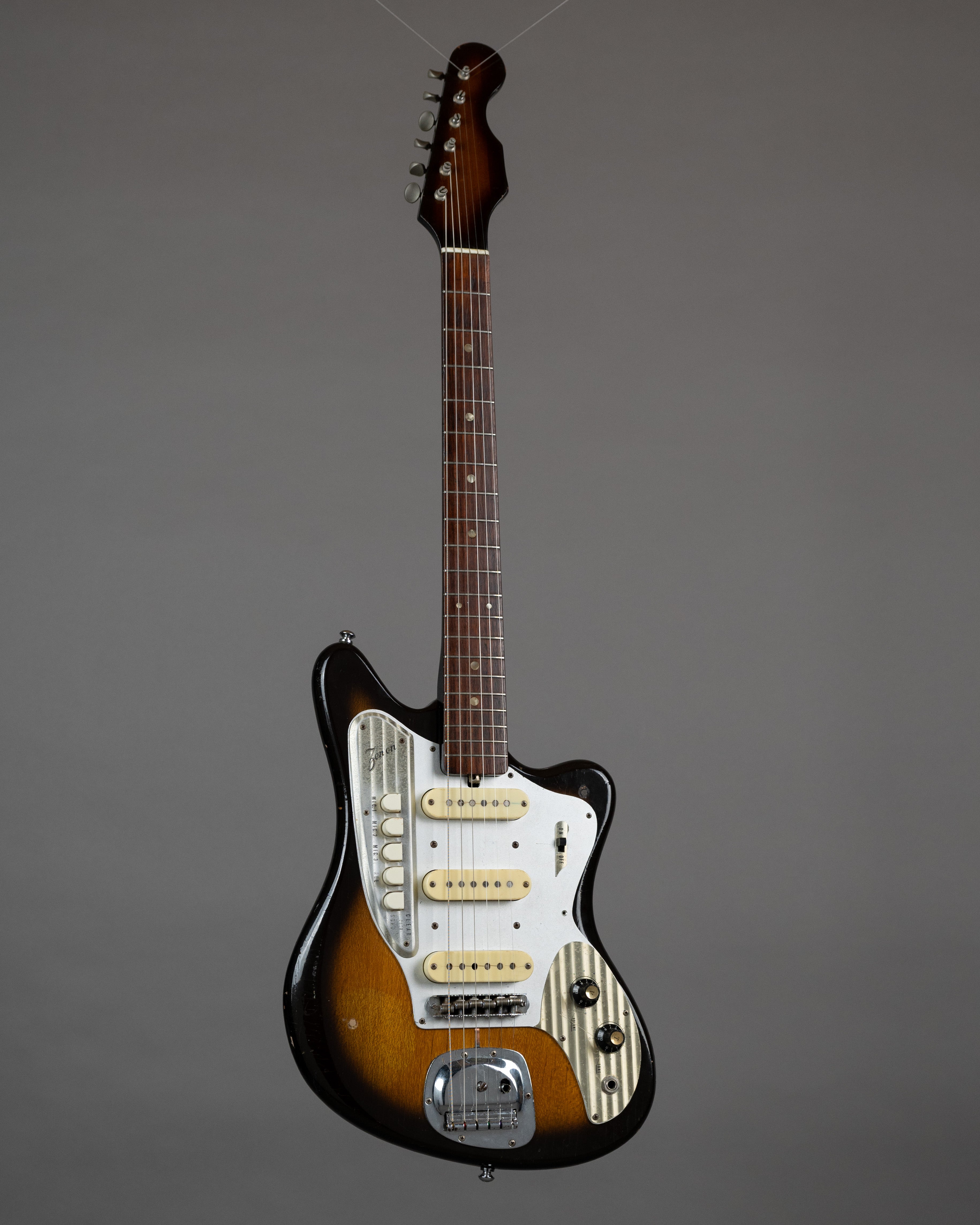 c1966 Zenon ZES220 Electric Guitar (Japan, Sunburst)