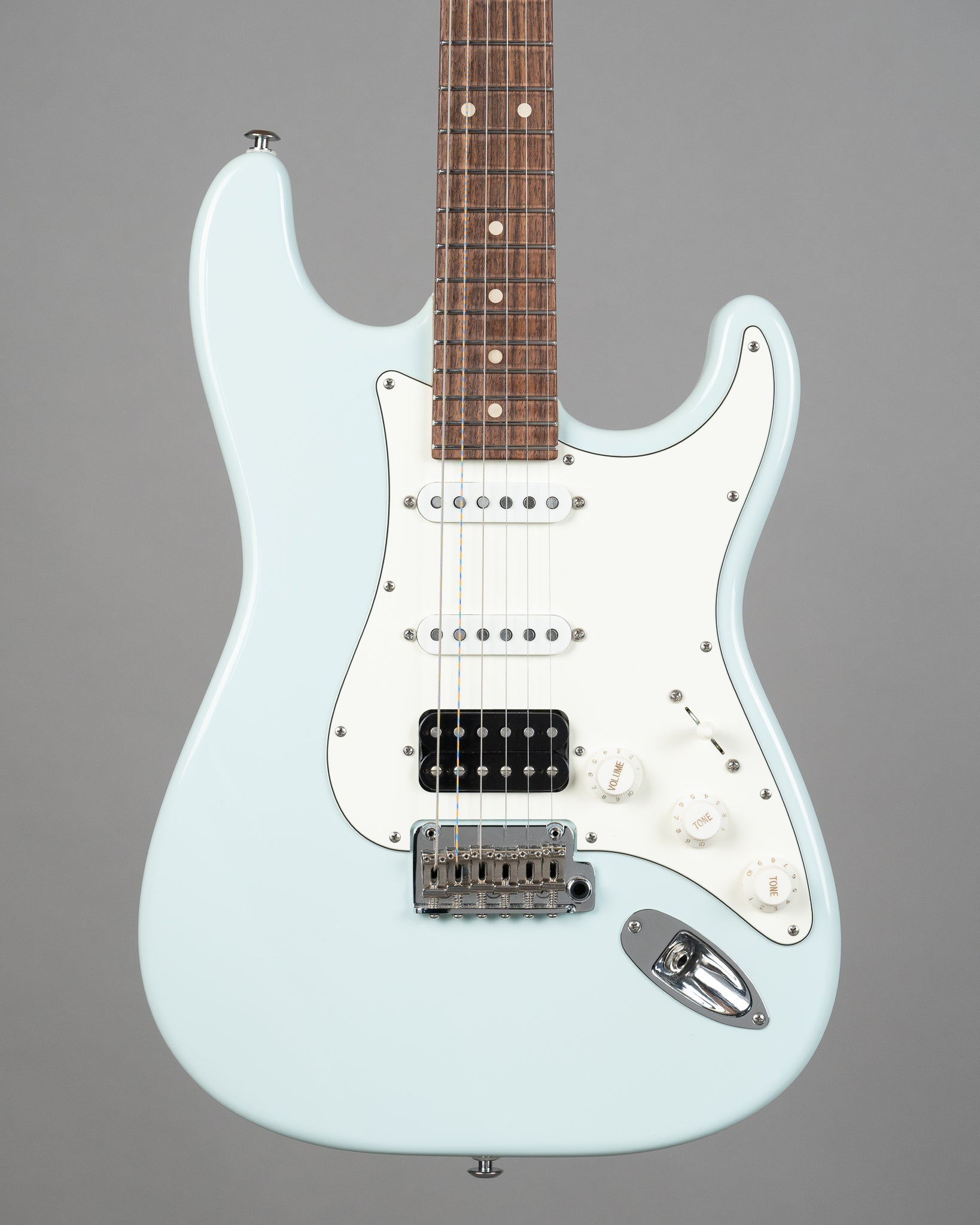 c2020s Suhr Classic S HSS (USA, Sonic Blue, OGB)