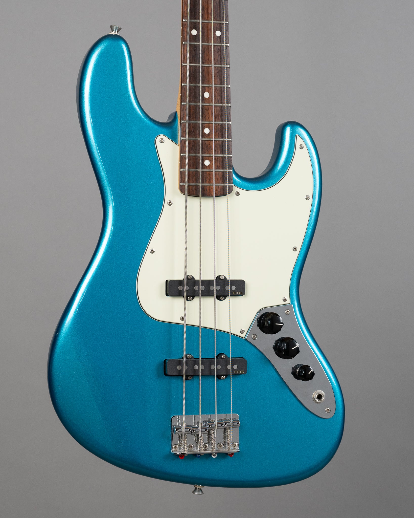c2013 FGN J Standard 'Jazz Bass' (Japan, Lake Placid Blue, EMG Pickups)