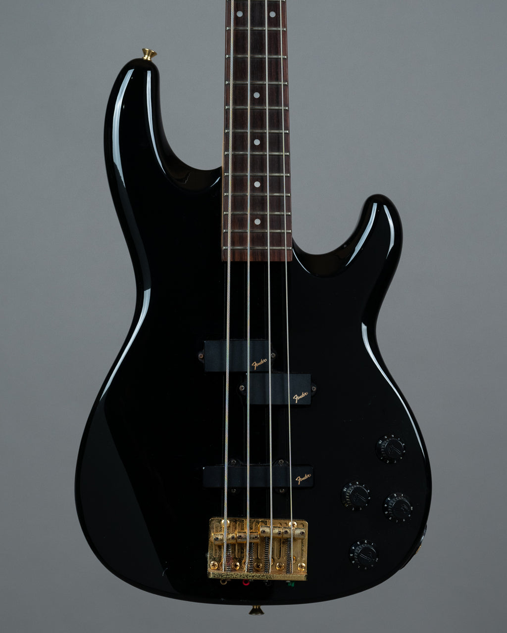c1993 Fender PJR-65 Contemporary Jazz Bass Special (Japan, Black, Gold Hardware)