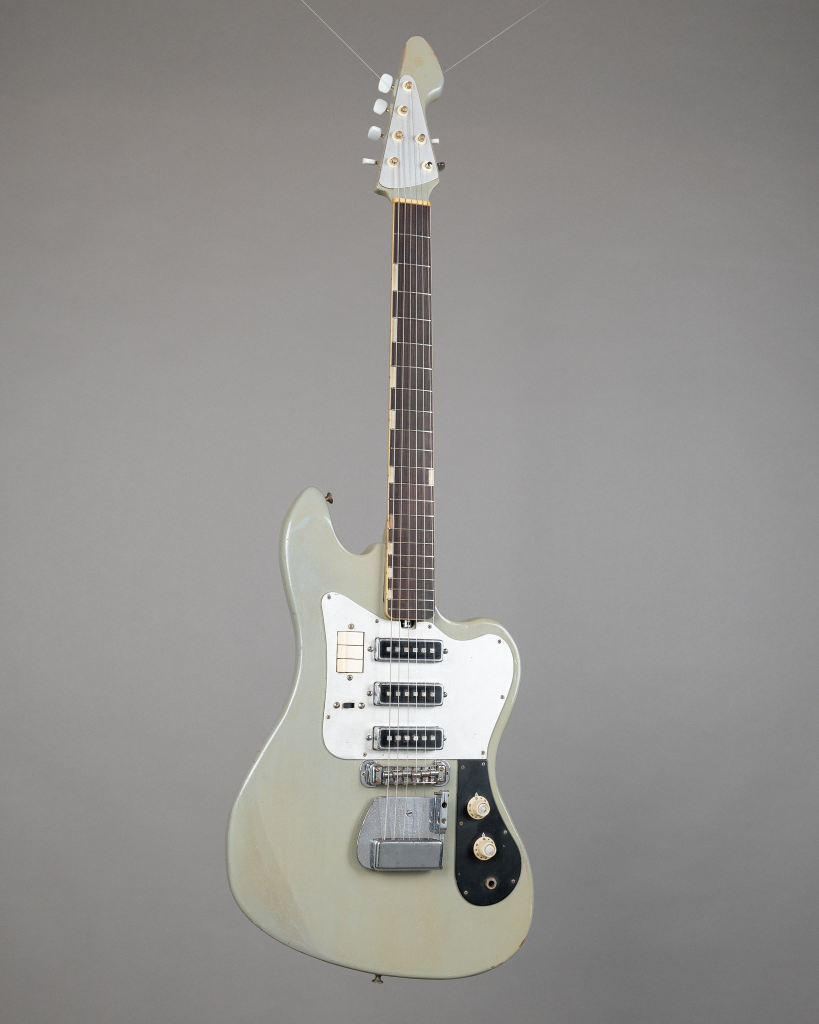c1960s Teisco TG-64 (Japan, Battleship Grey, Non Monkey Grip)