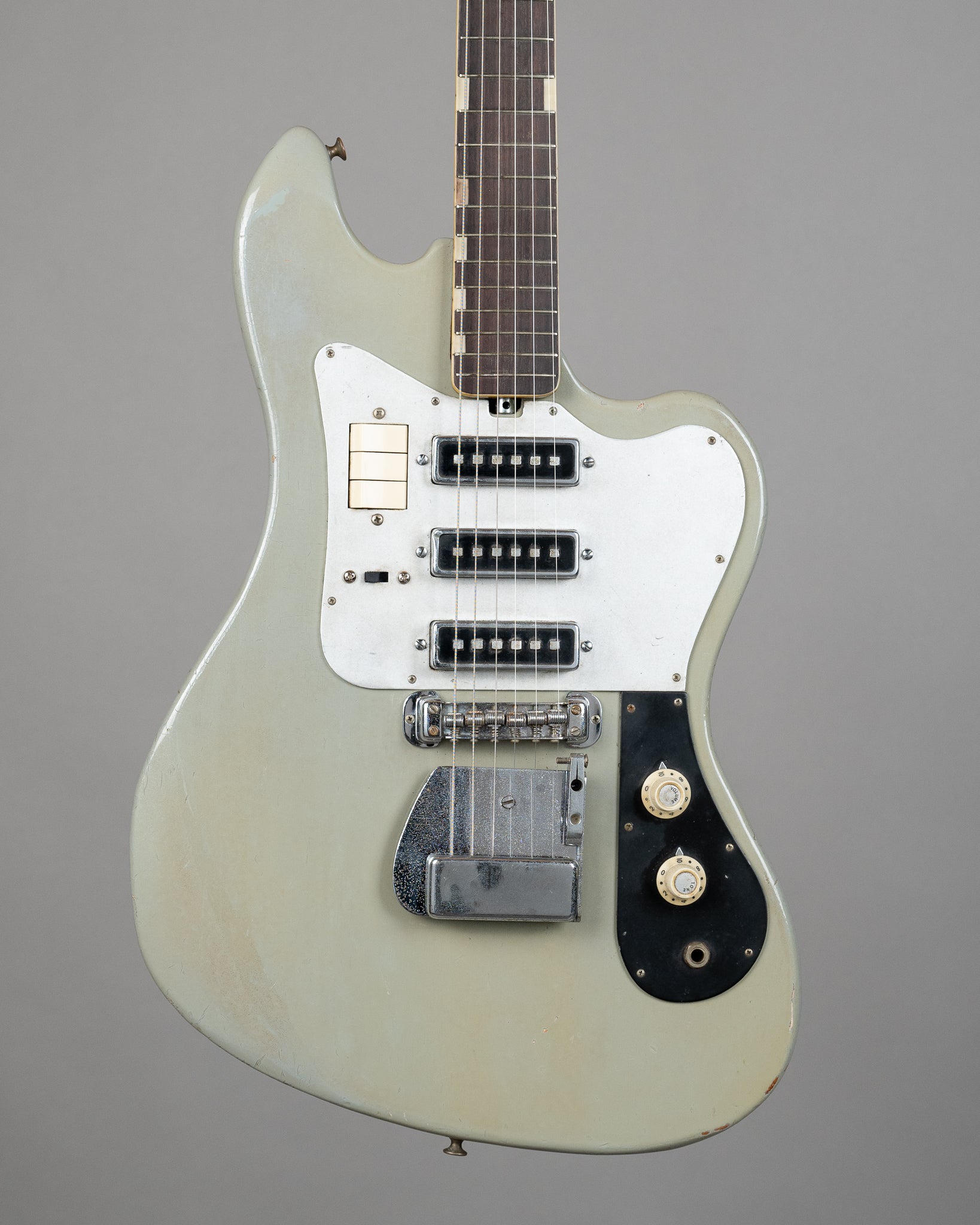 c1960s Teisco TG-64 (Japan, Battleship Grey, Non Monkey Grip)