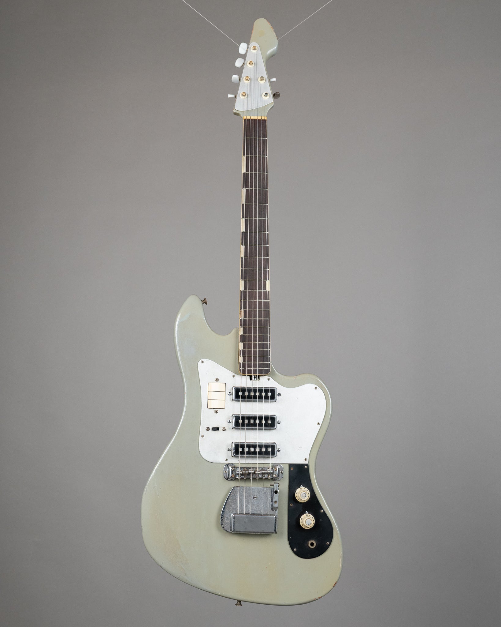 c1960s Teisco TG-64 (Japan, Battleship Grey, Non Monkey Grip)