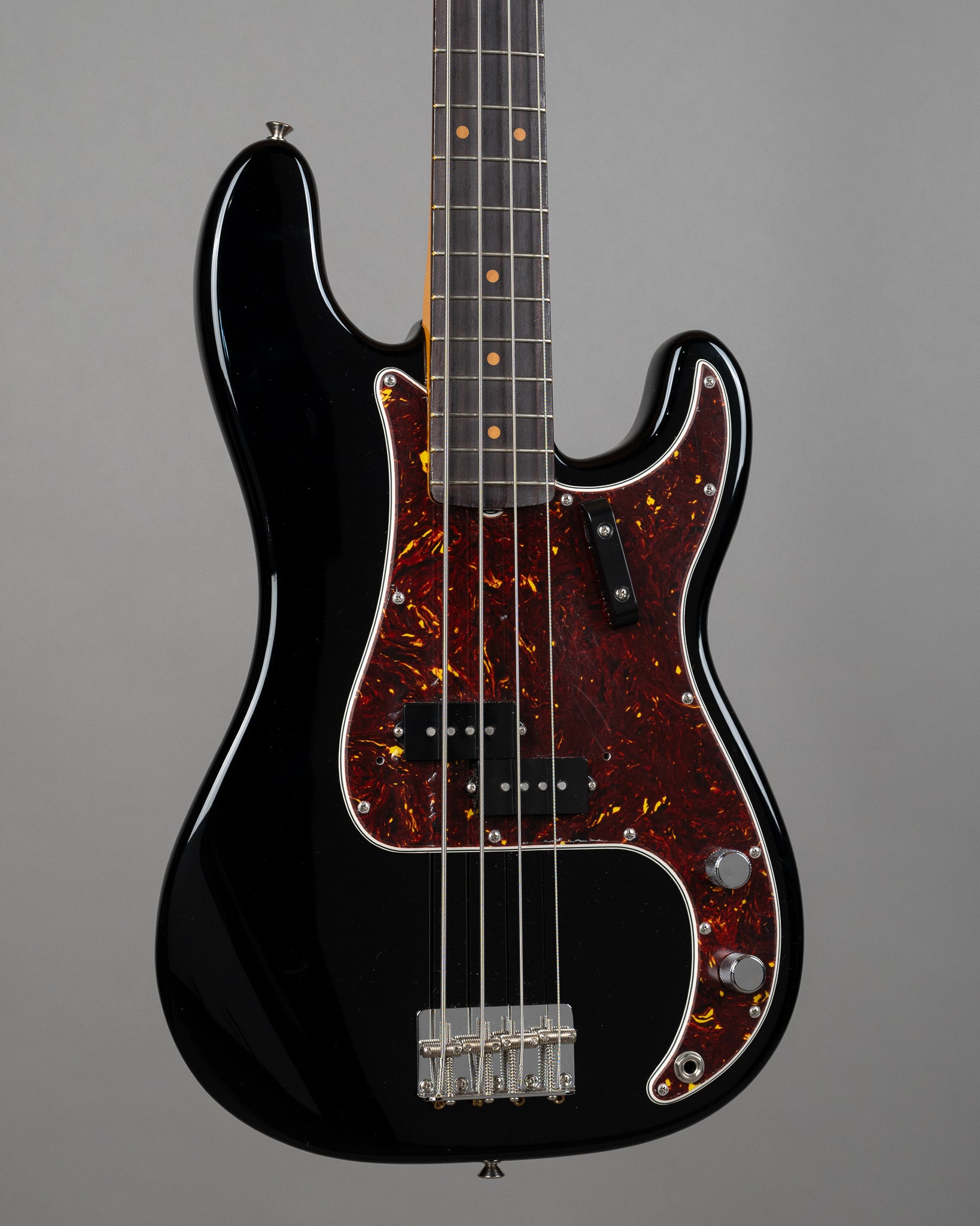 2022 Fender American Vintage II 1960 Precision Bass (USA, Black, OHSC)