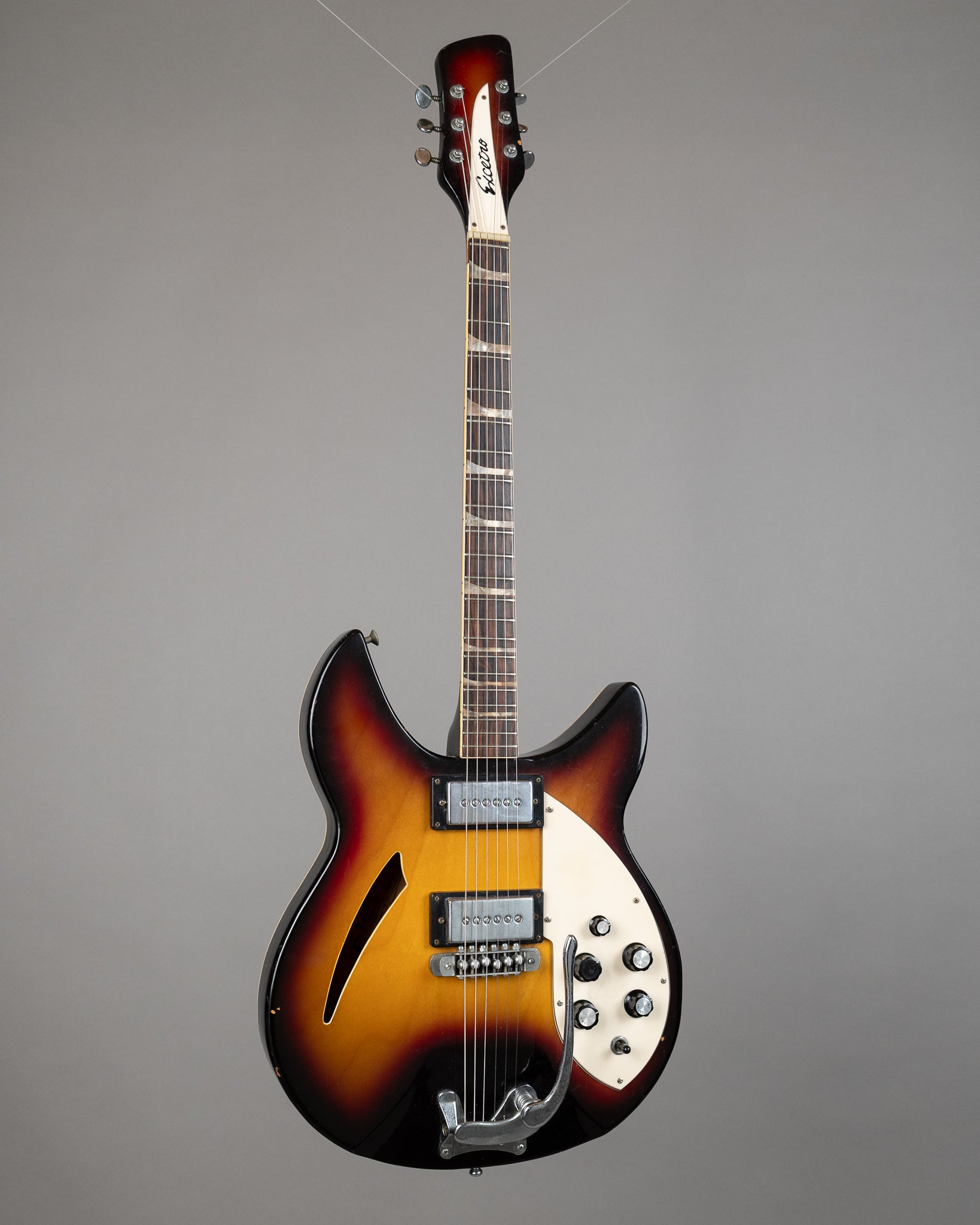 ギター EXCETRO RICKENBACKER HARLEY-1 DASH 1960s c1960s Excetro Harley 1 (Dash) 'Rick Copy' (Japan, Sunburst)