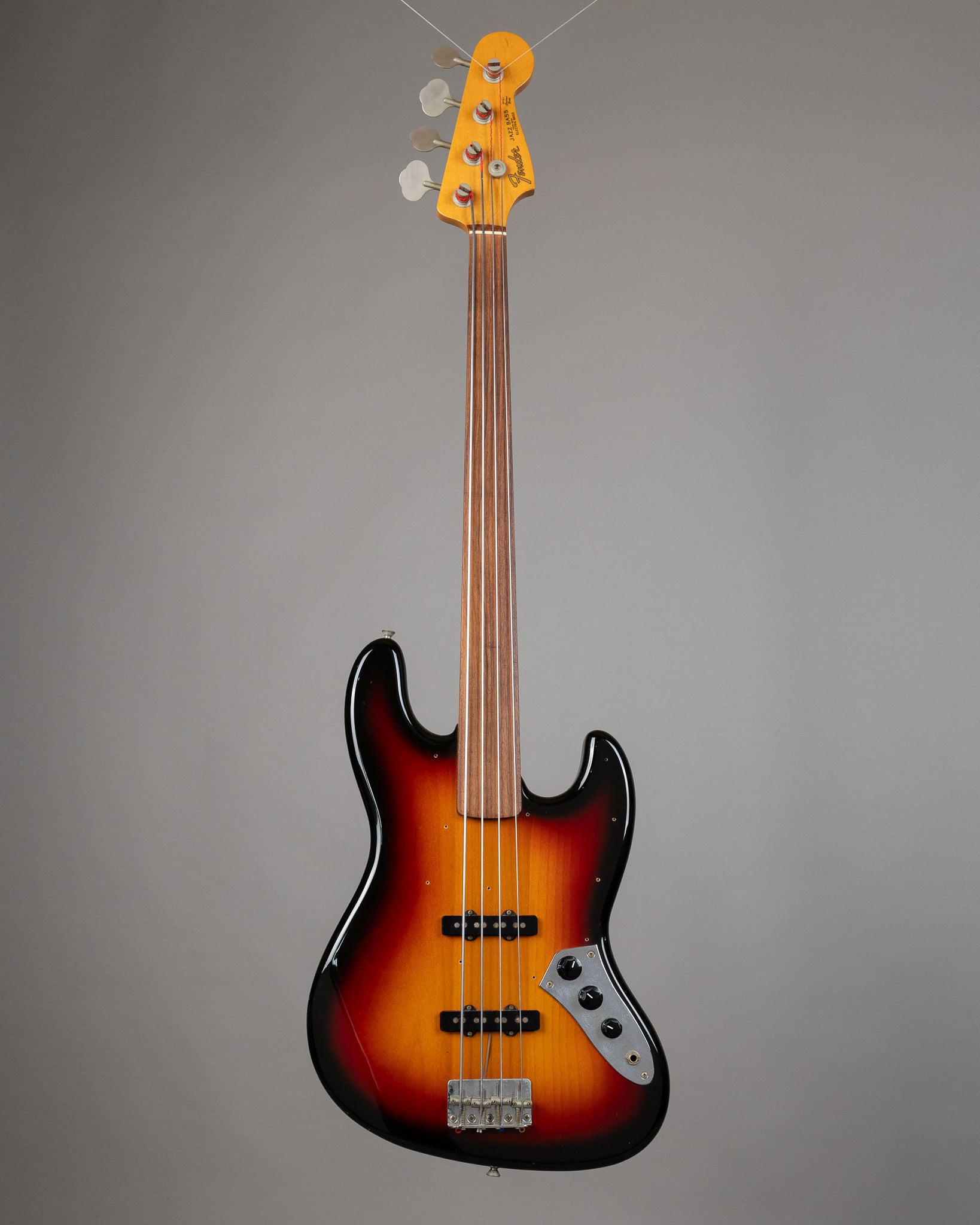 1991 Fender JB-62FL Jazz Bass Fretless (Japan, Sunburst, Gig Bag