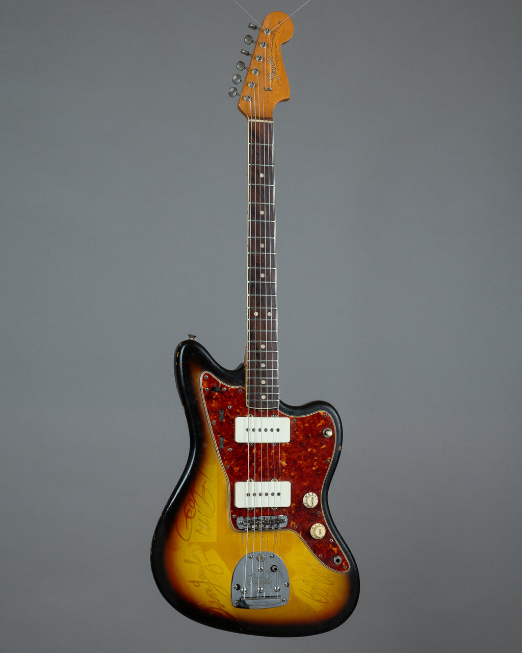 1965 Fender Jazzmaster (USA, Sunburst, Ventures signed, HSC)