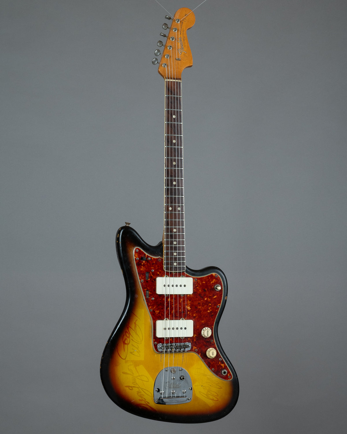 1965 Fender Jazzmaster (USA, Sunburst, Ventures signed, HSC)