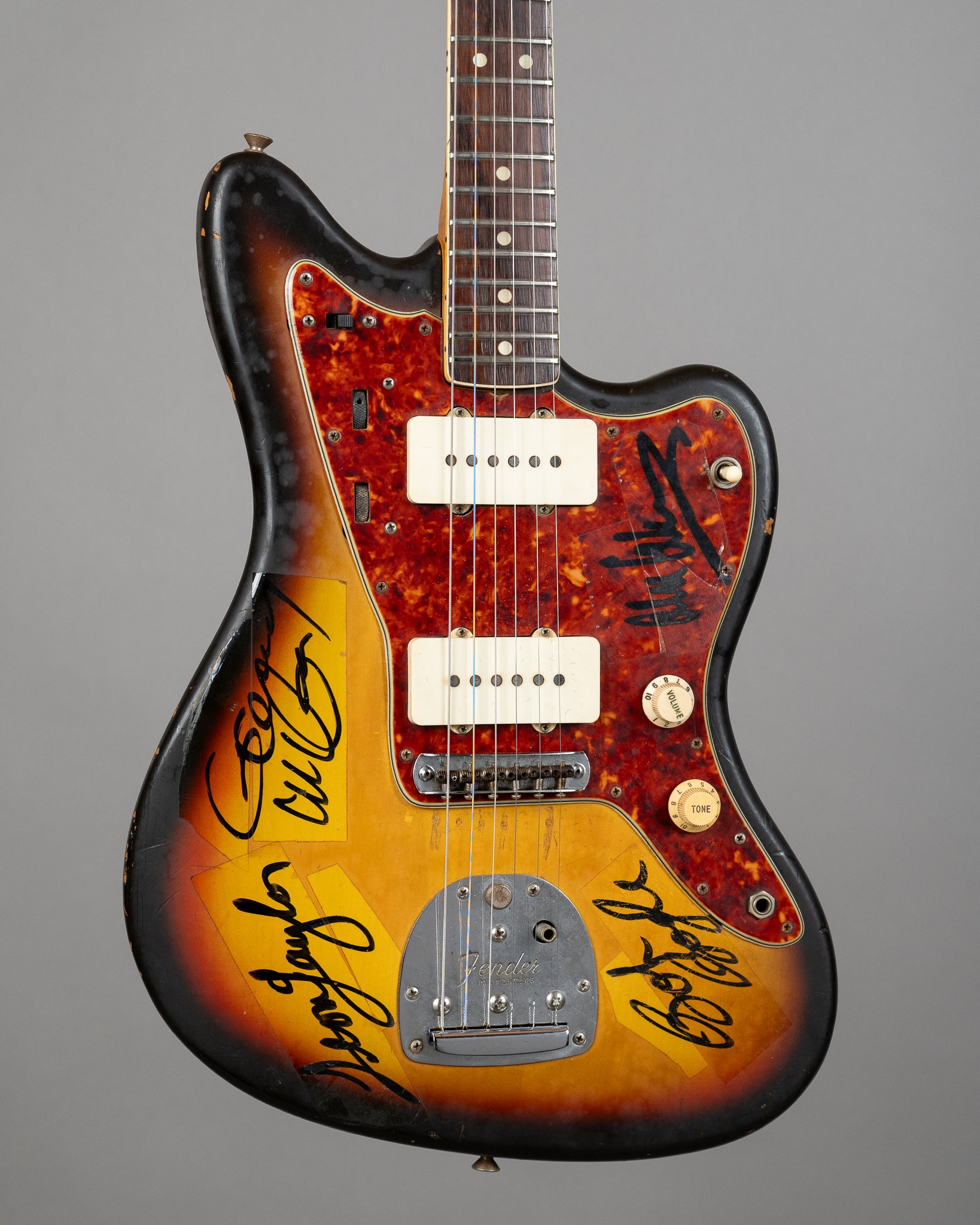 1965 Fender Jazzmaster (USA, Sunburst, Ventures signed, HSC)