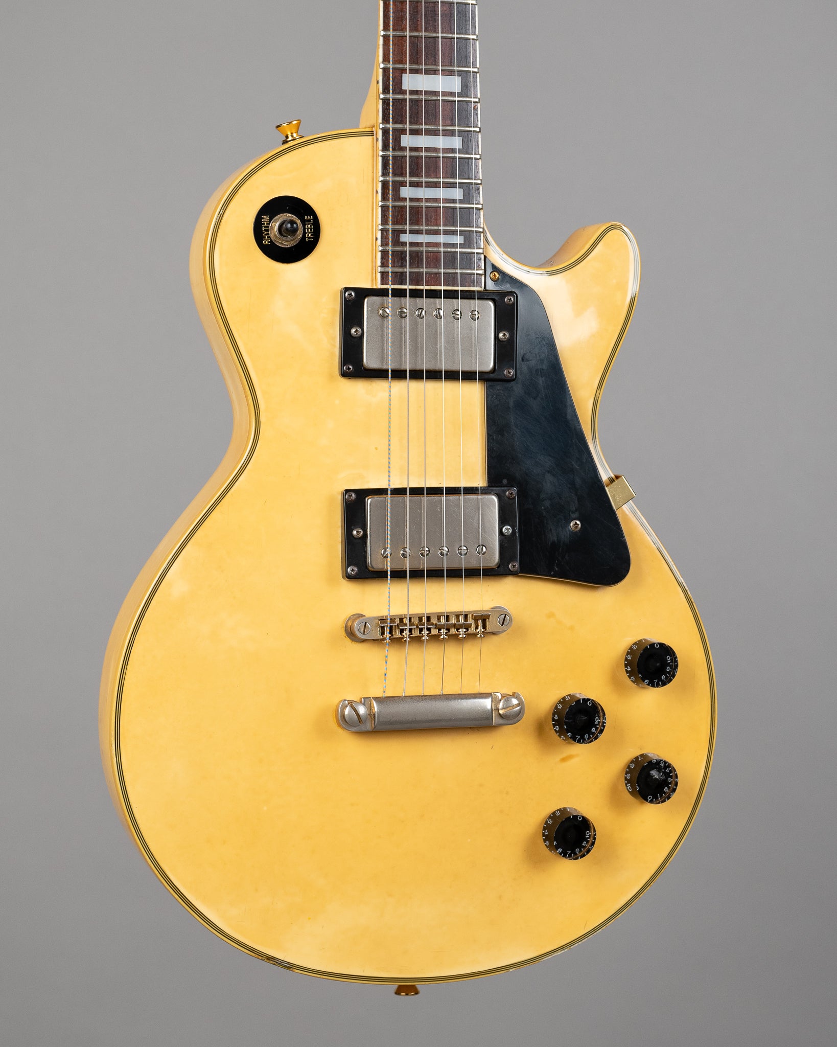 c1970s Gallan Les Paul Custom (Japan, Cream, Gold Hardware)