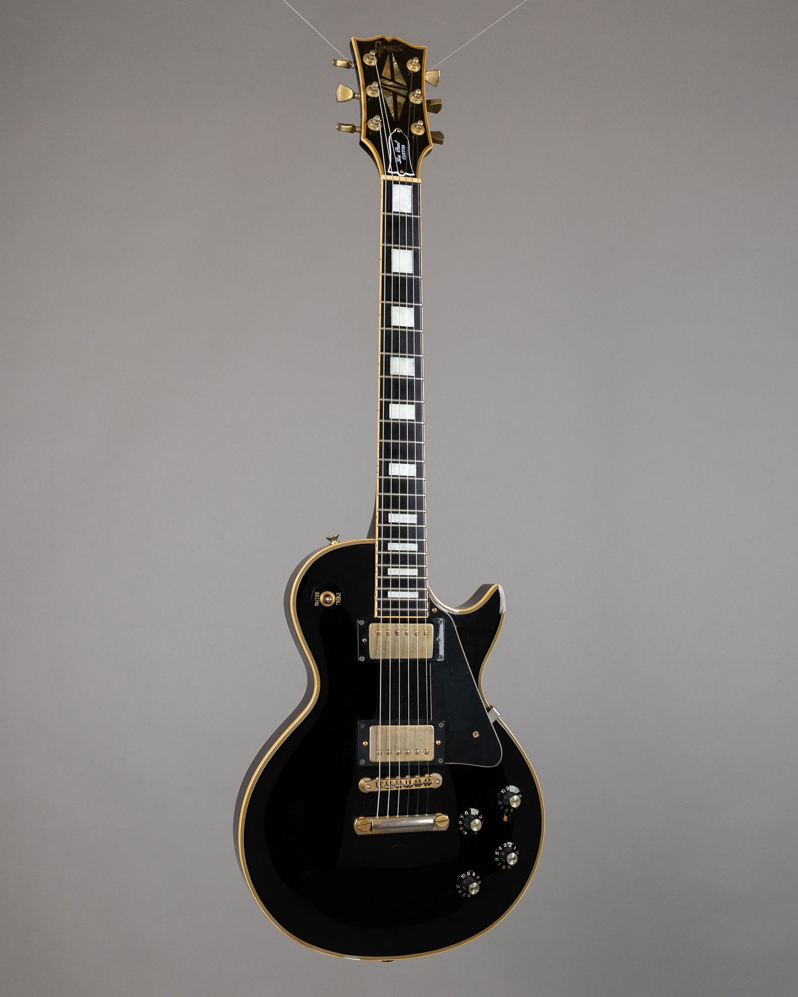 c1990s Greco Les Paul Custom (Korea, Black, Ebonite)