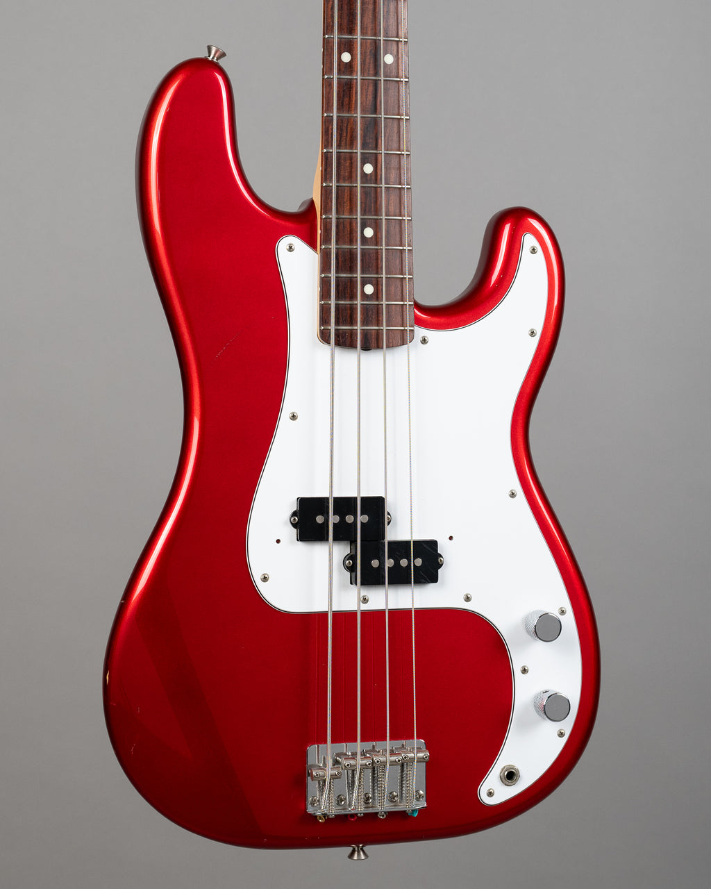 c2002 Fender PB-43 Precision Bass (Japan, Candy Apple Red)