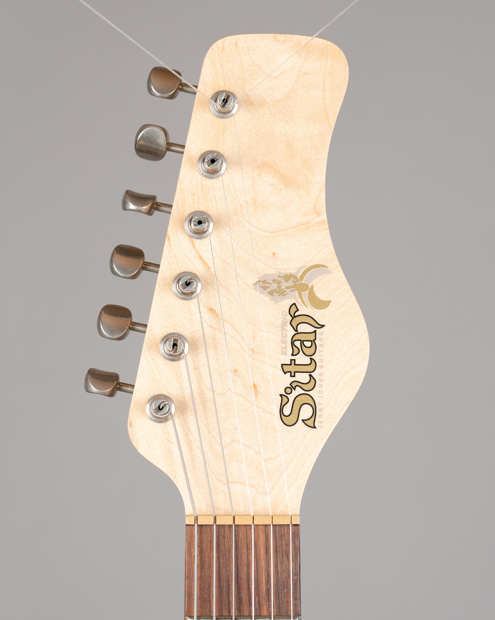 c2000s Jerry Jones Electric Sitar (USA, White Crackle, Gig Bag)