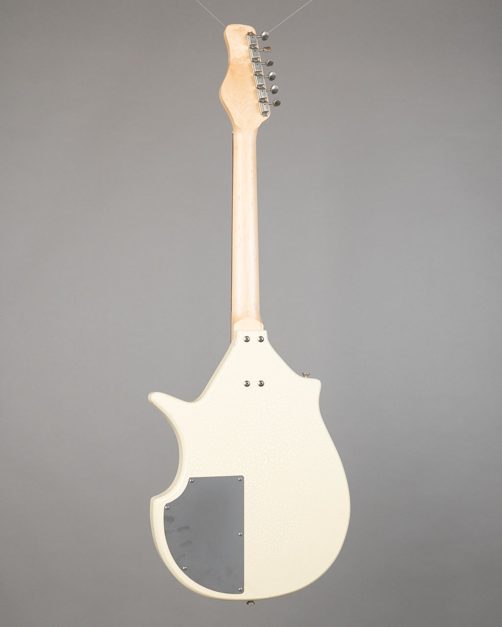 c2000s Jerry Jones Electric Sitar (USA, White Crackle, Gig Bag)