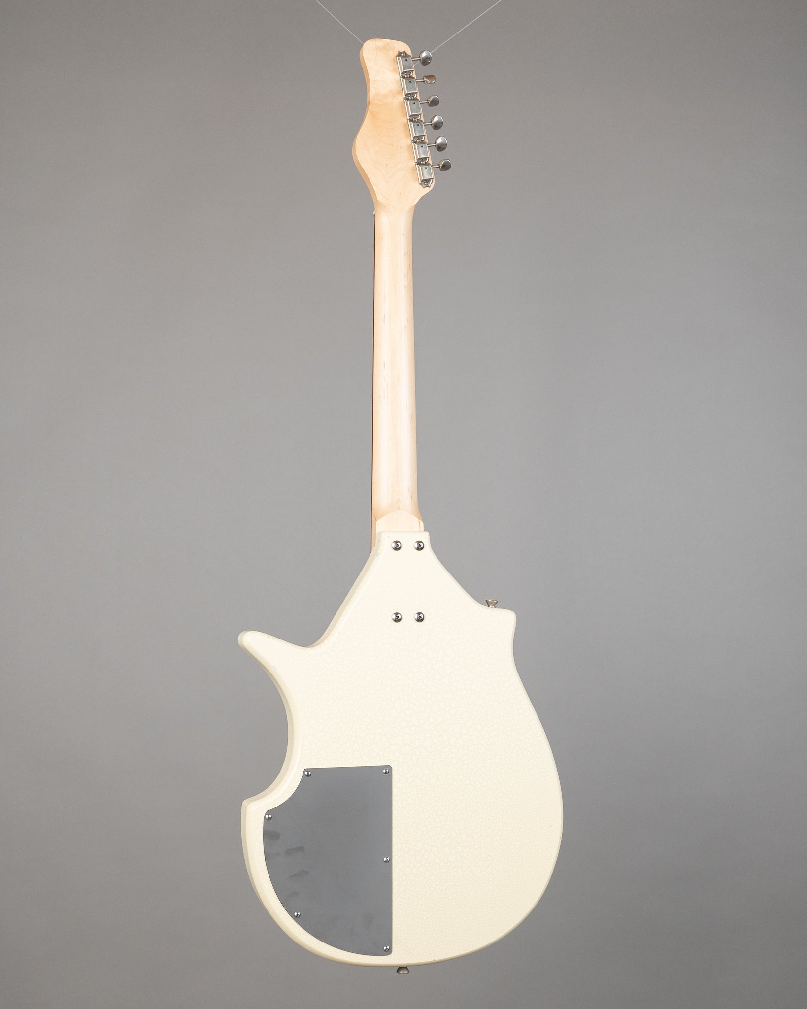 c2000s Jerry Jones Electric Sitar (USA, White Crackle, Gig Bag)