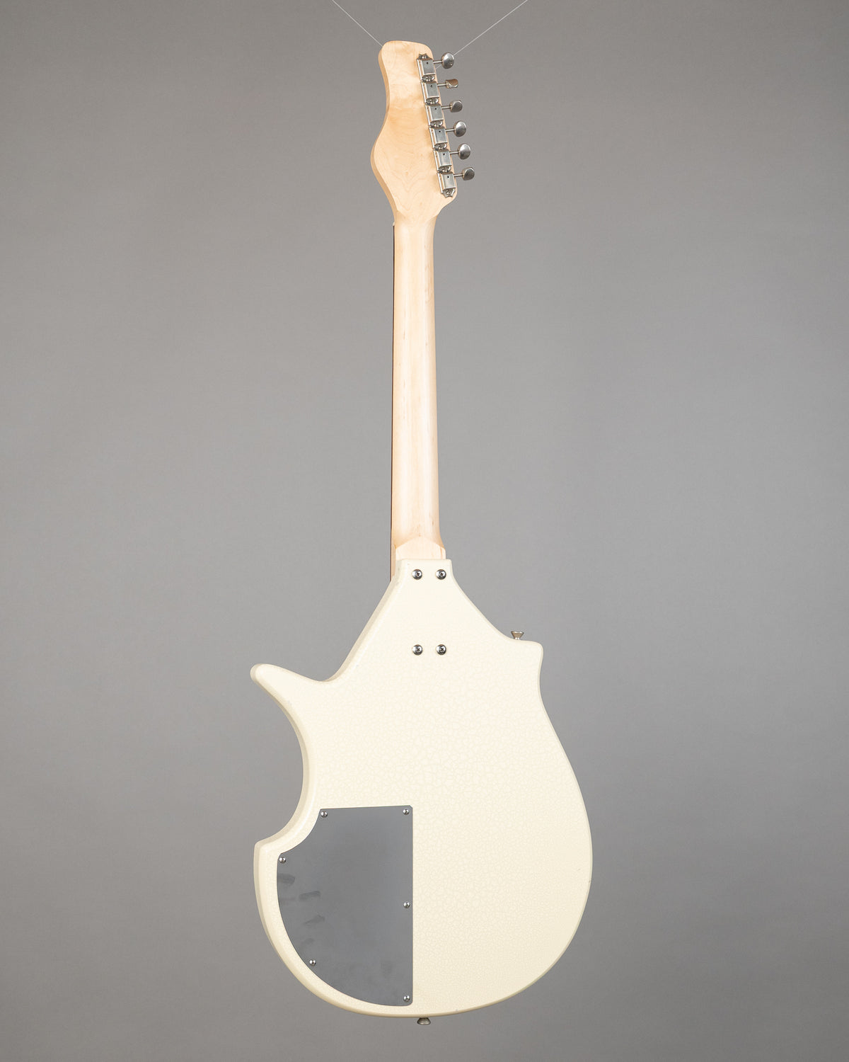 c2000s Jerry Jones Electric Sitar (USA, White Crackle, Gig Bag)