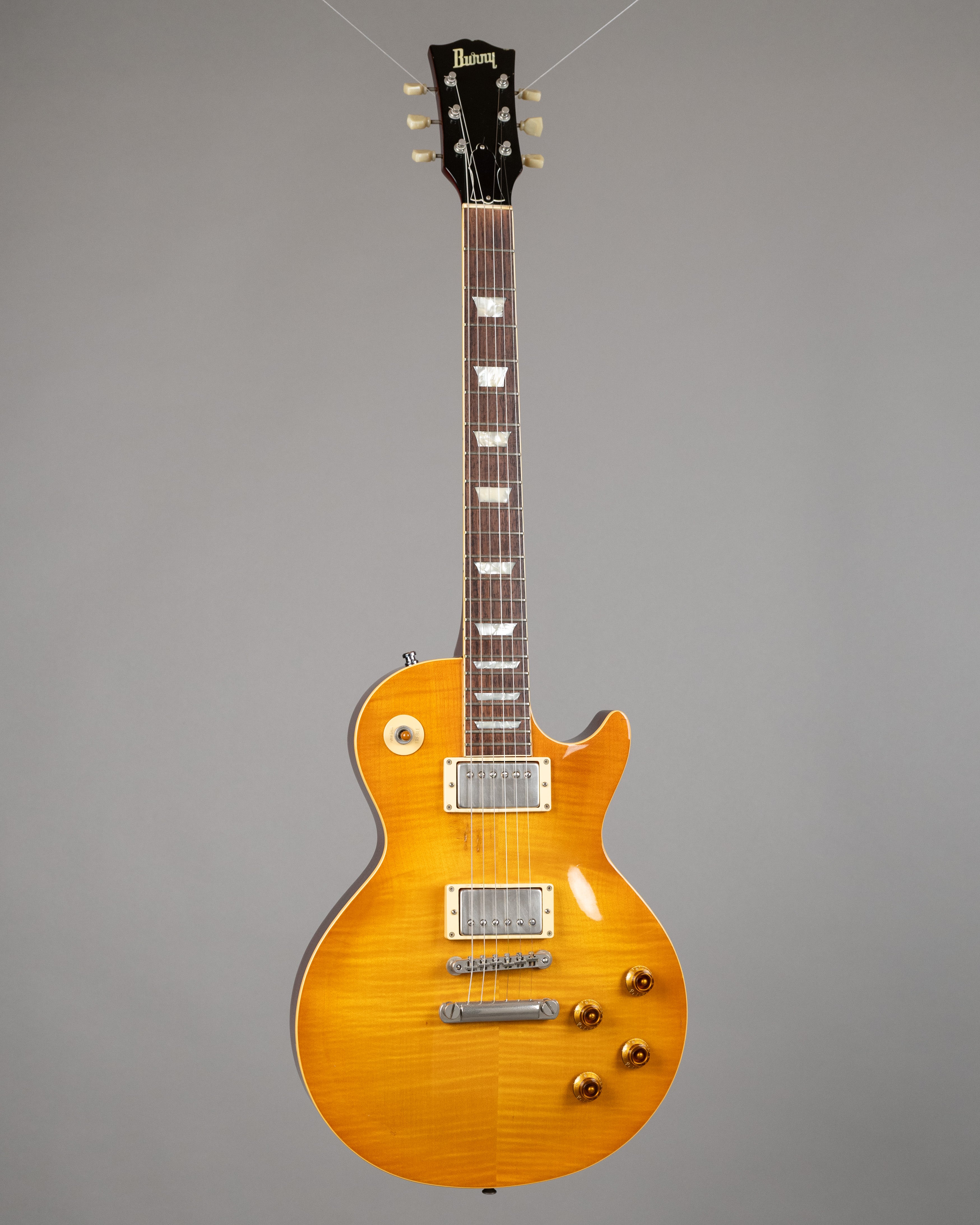 c1991 Burny LG-75GR 'Slash' (Japan, Light Brown Sunburst, Long Tenon)