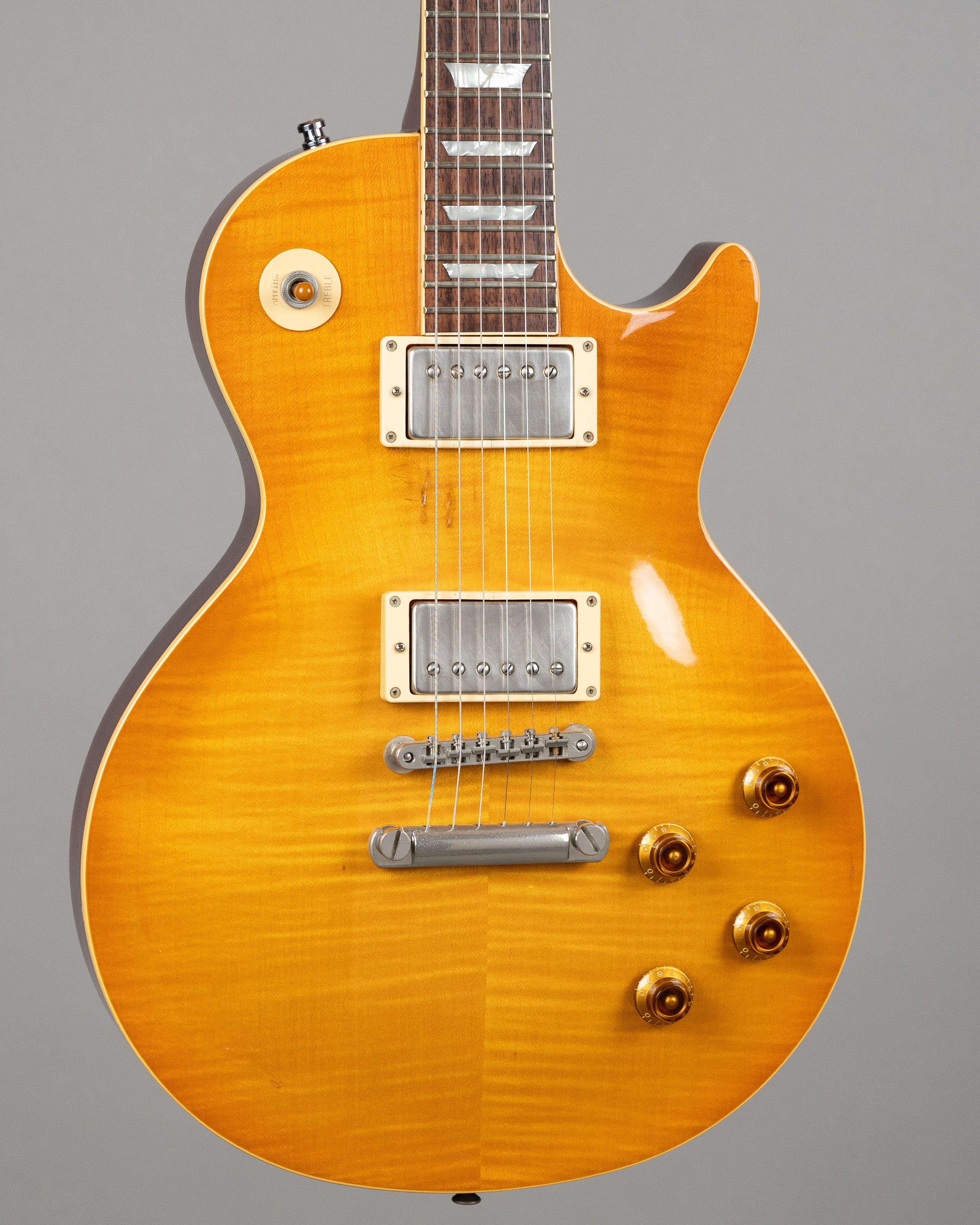 c1991 Burny LG-75GR 'Slash' (Japan, Light Brown Sunburst, Long Tenon)