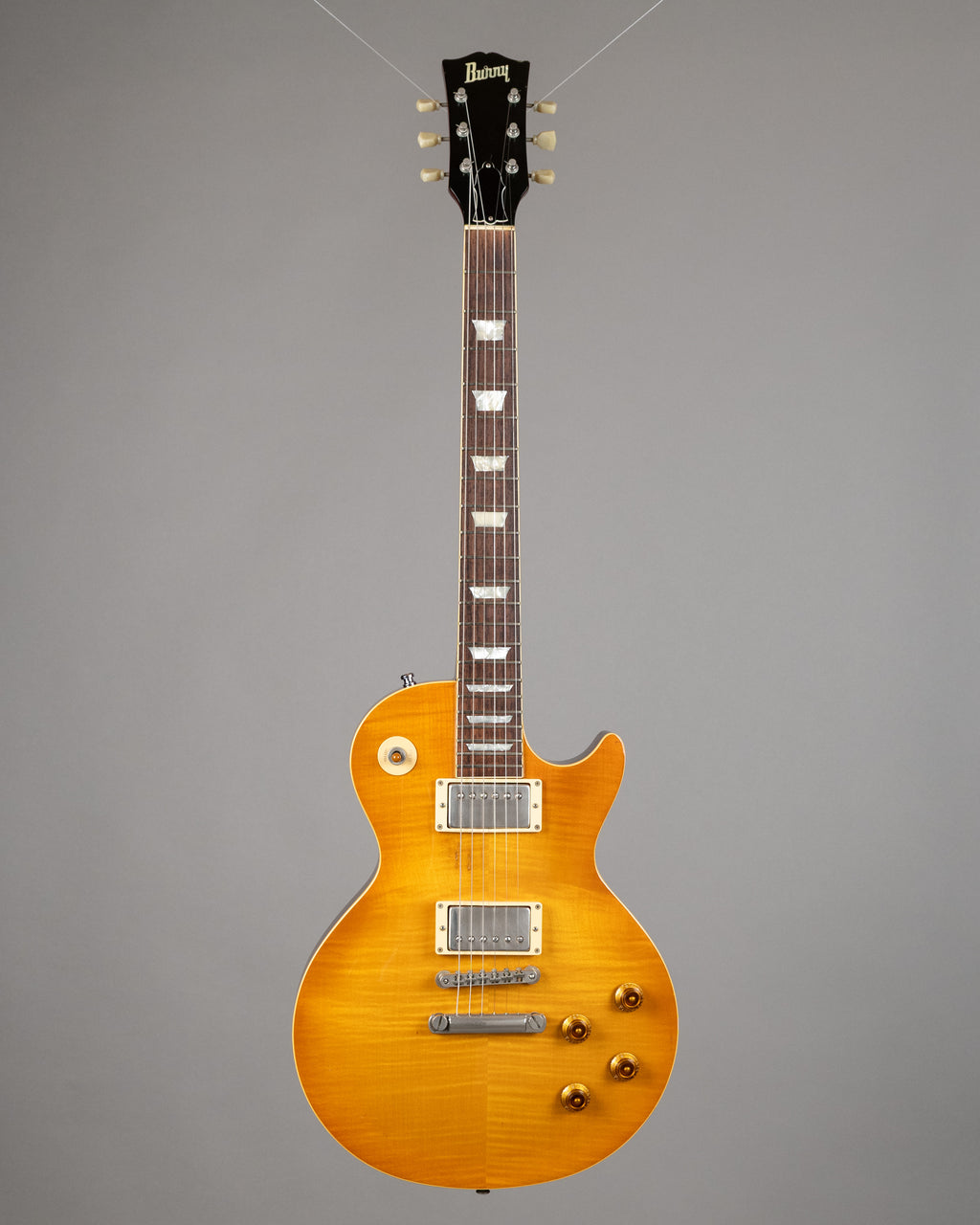 c1991 Burny LG-75GR 'Slash' (Japan, Light Brown Sunburst, Long Tenon)