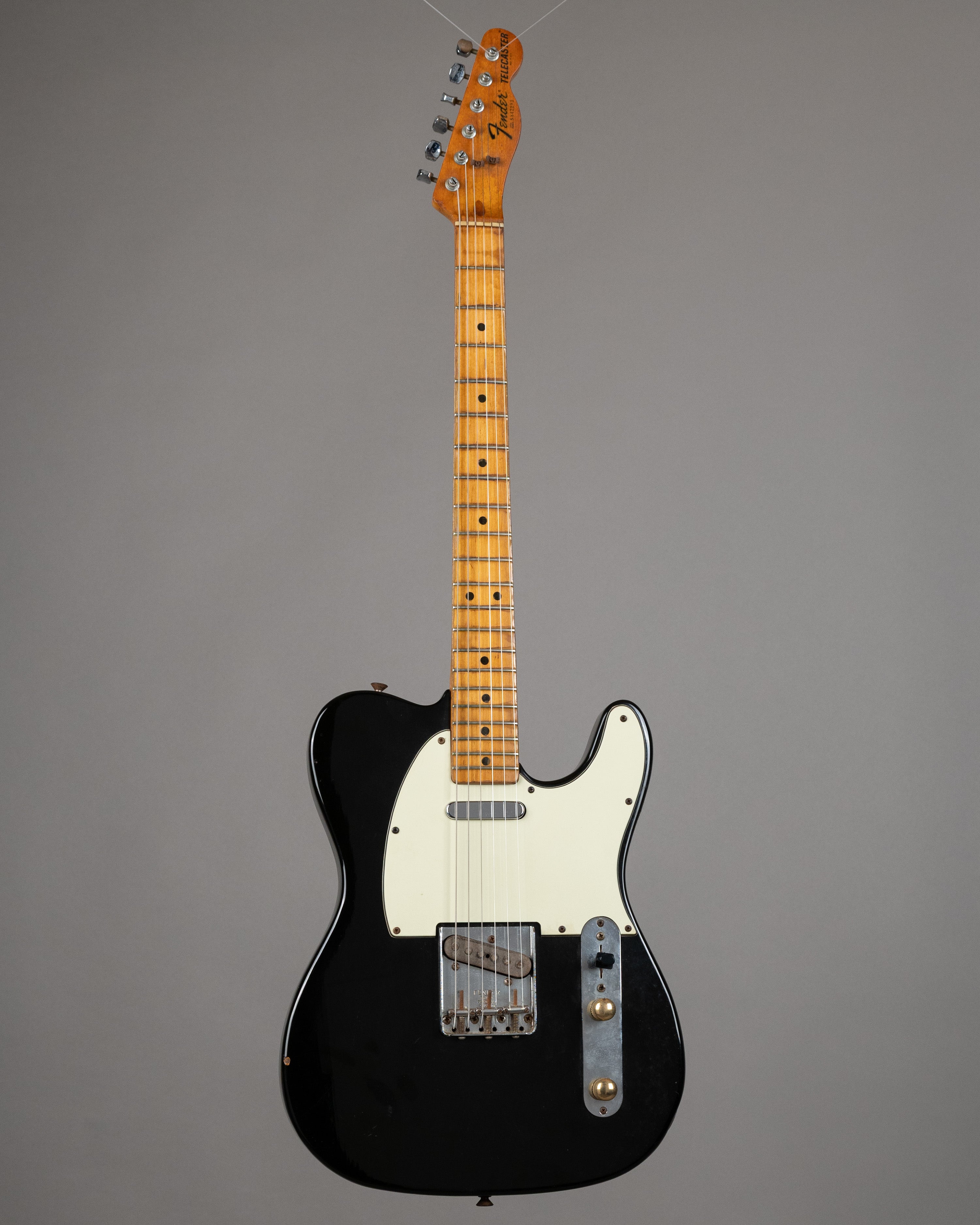 1981 Fender Telecaster (USA, Black over Capri Orange, OHSC)