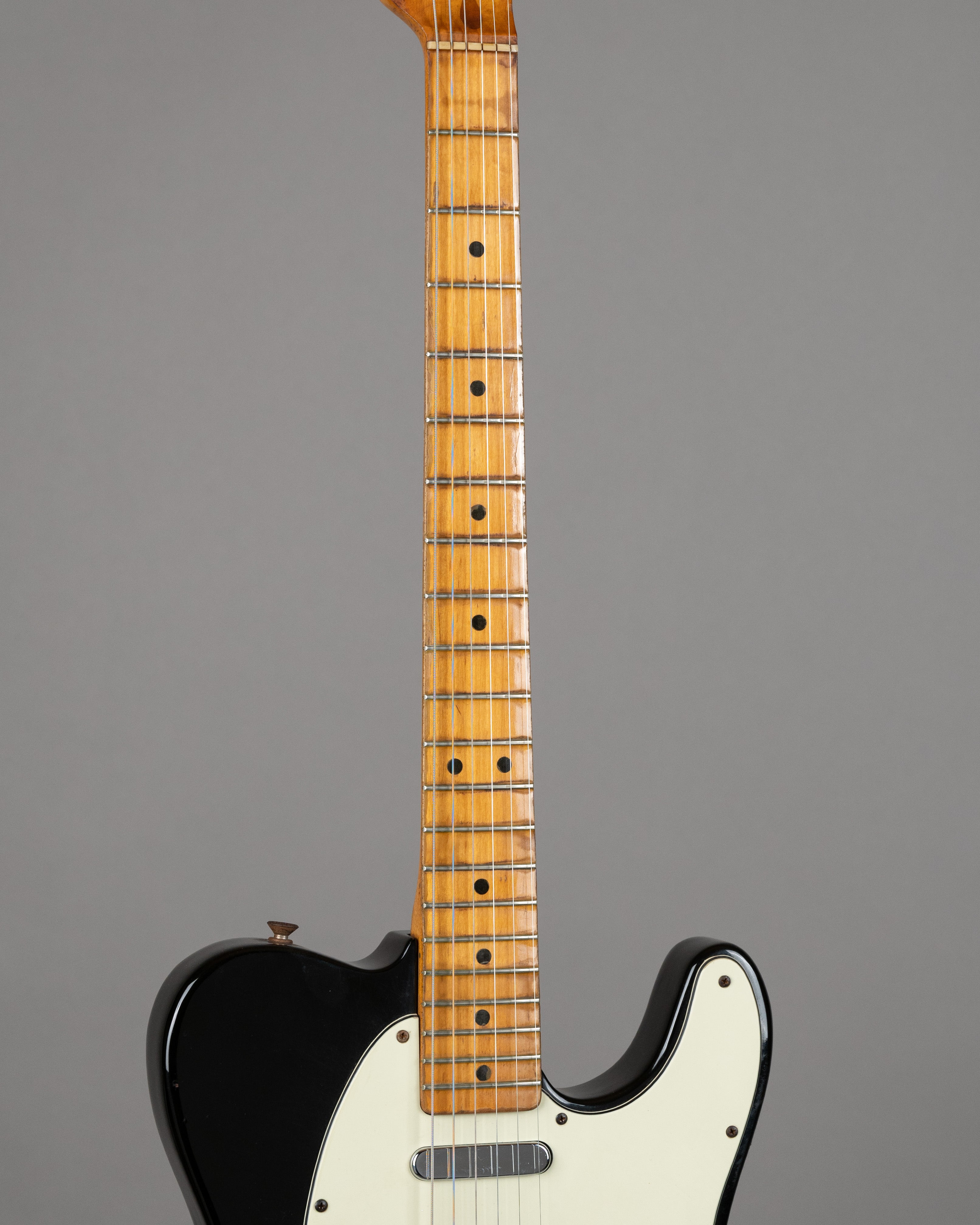 1981 Fender Telecaster (USA, Black over Capri Orange, OHSC)