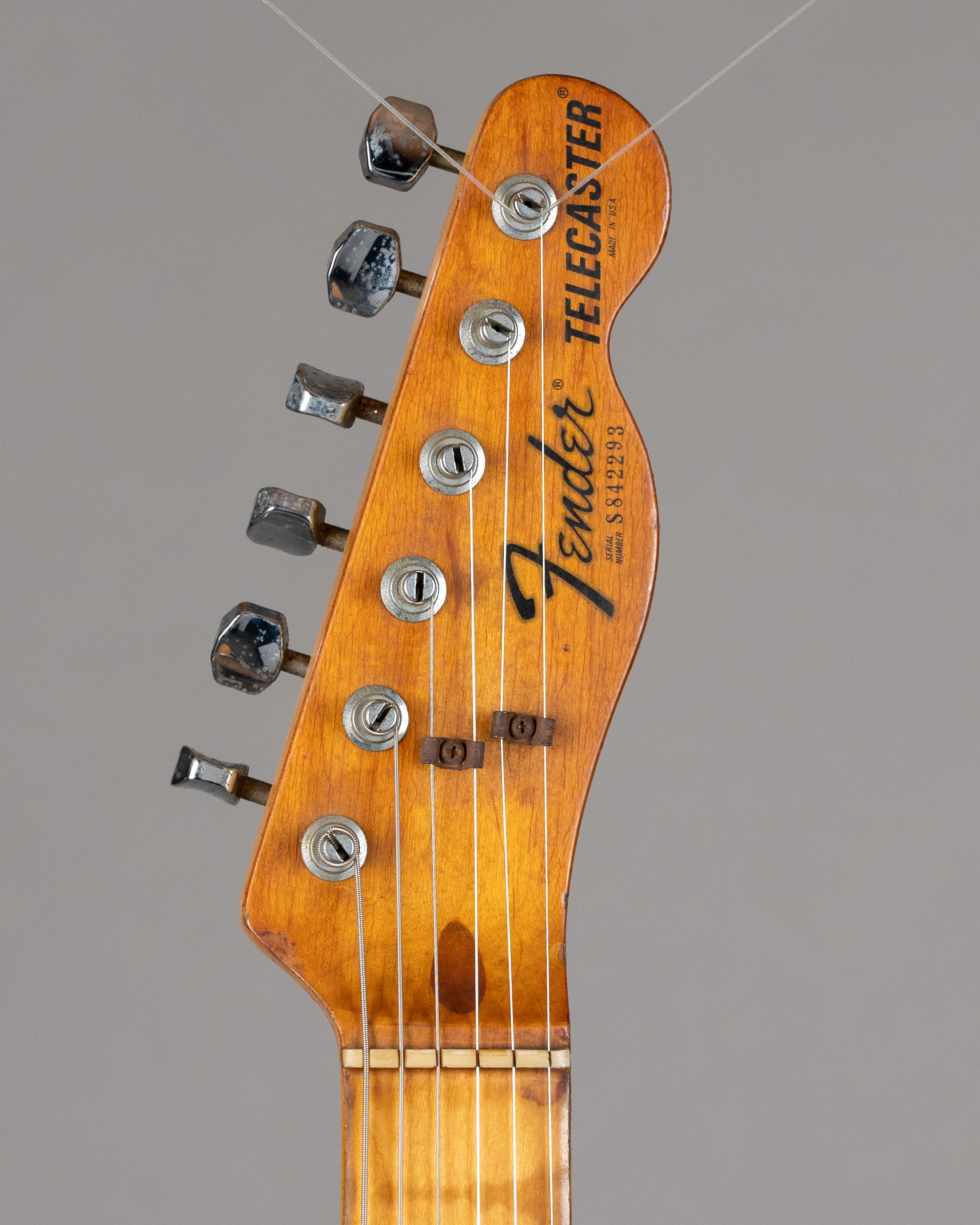 1981 Fender Telecaster (USA, Black over Capri Orange, OHSC)