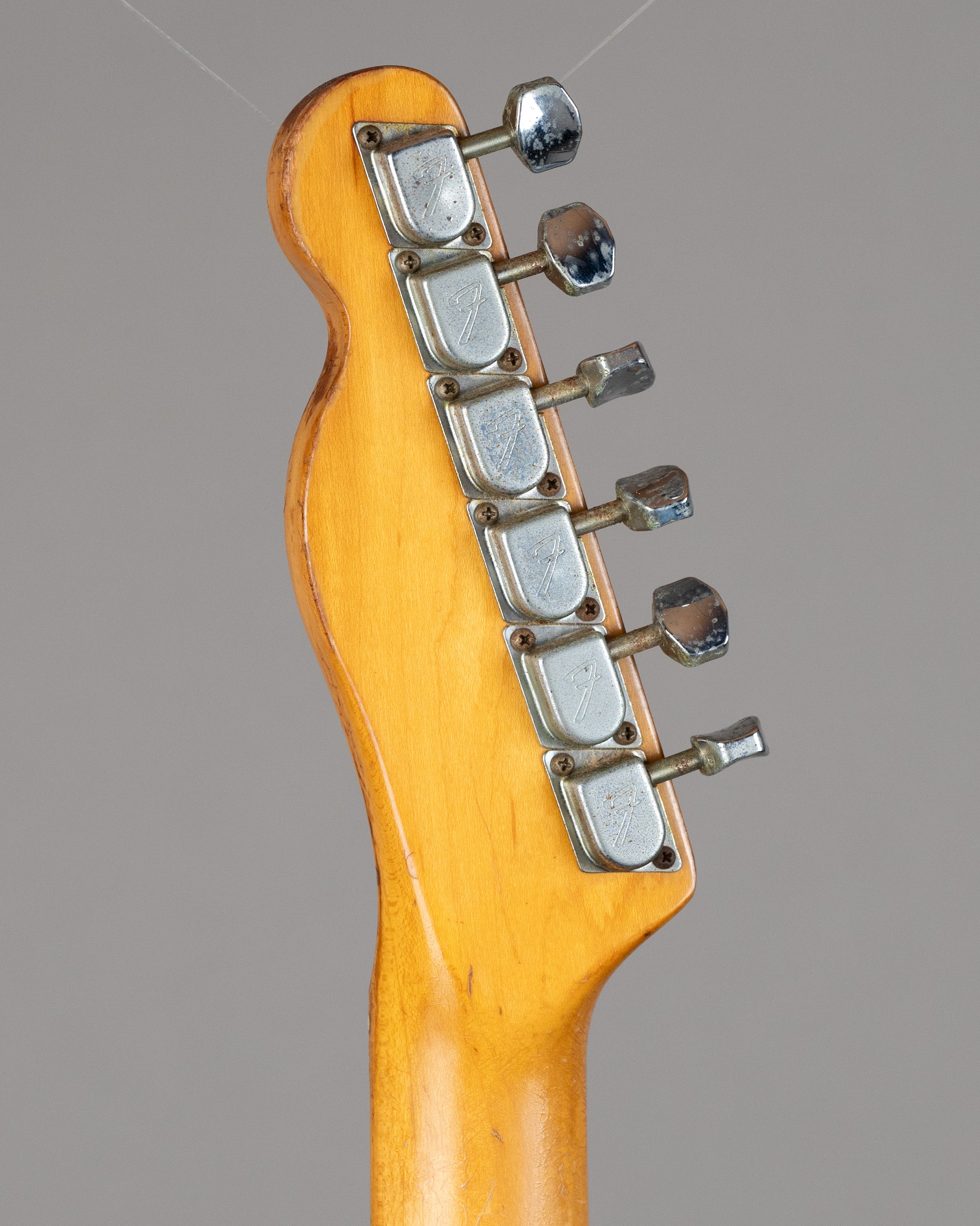 1981 Fender Telecaster (USA, Black over Capri Orange, OHSC)