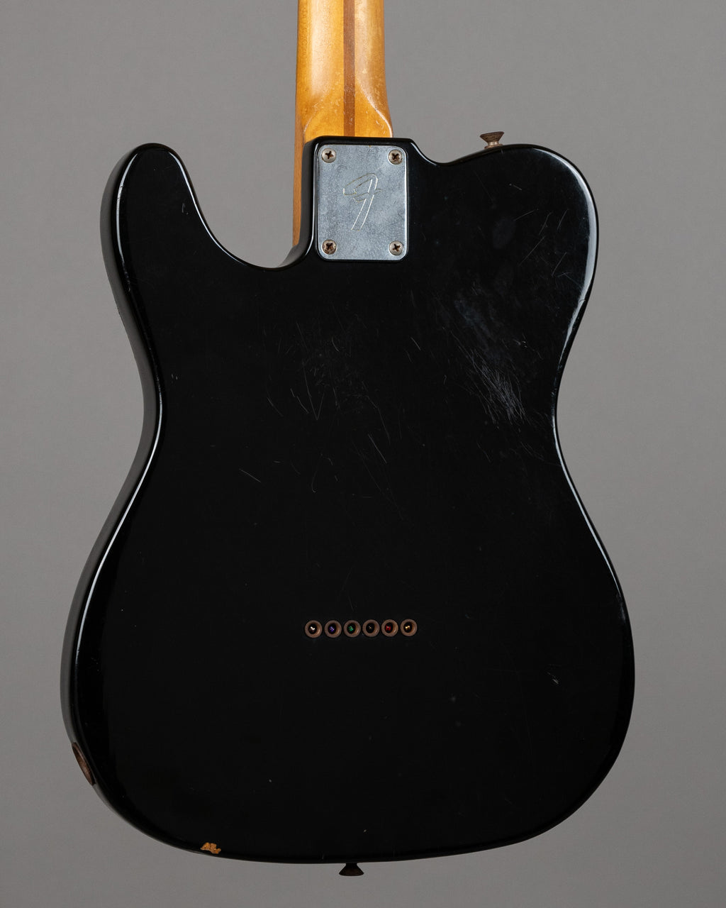 1981 Fender Telecaster (USA, Factory Black over Capri Orange, OHSC)
