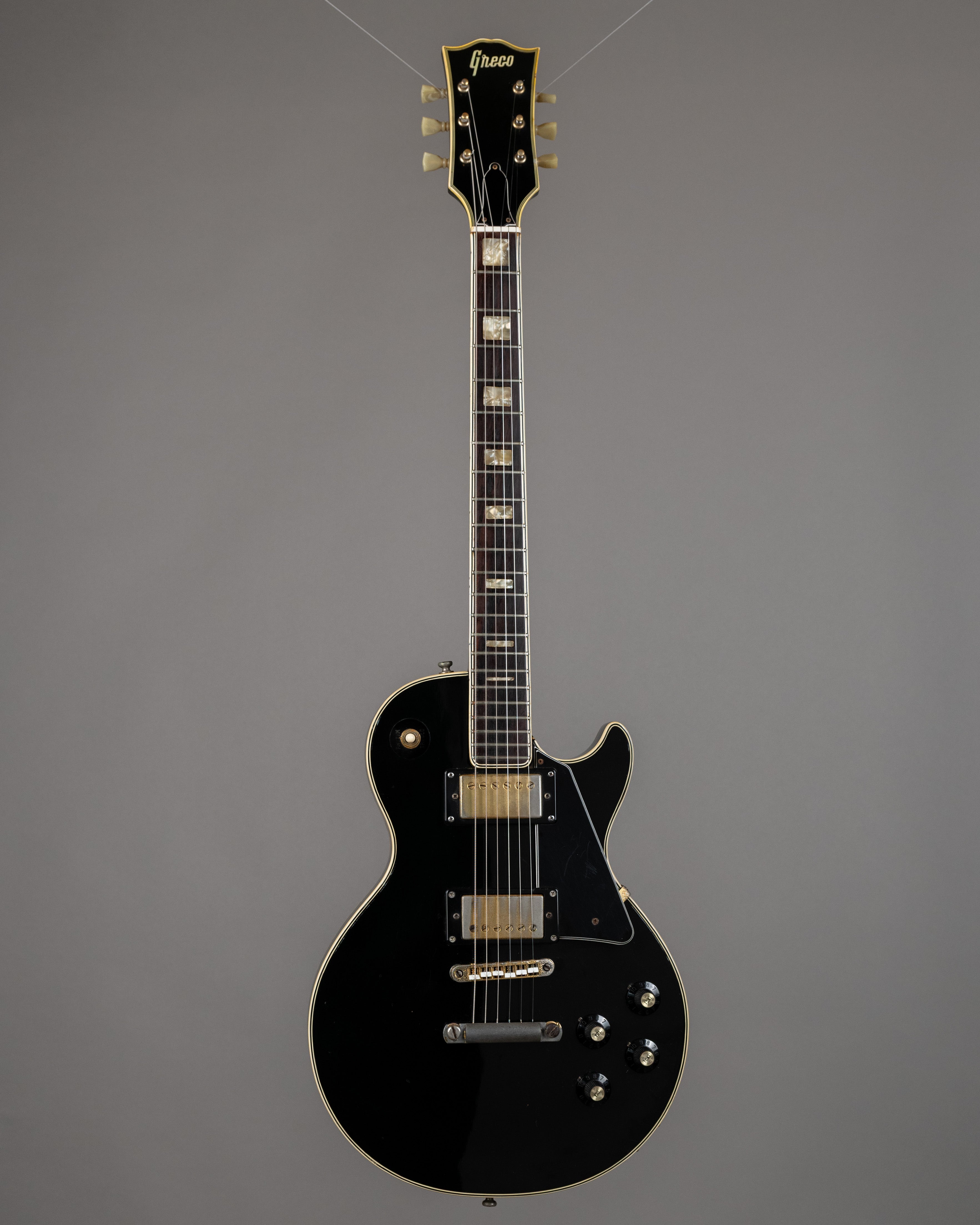 c1975 Greco EG360B 'Les Paul Custom' (Japan, Black)