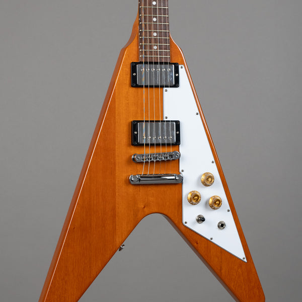 2023 Gibson '70s Flying V (USA, Antique Natural, OHSC)