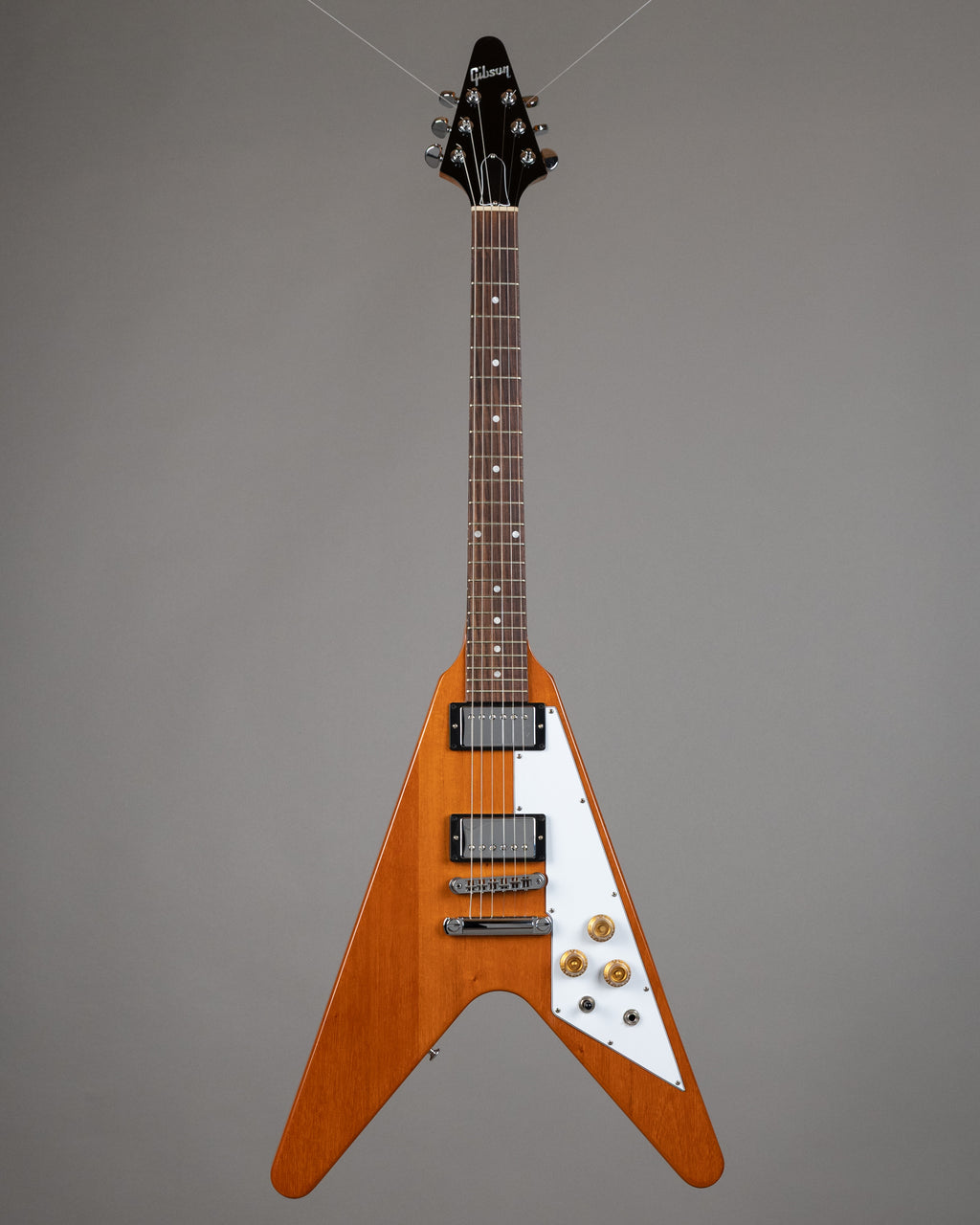 2023 Gibson ’70s Flying V (USA, Antique Natural, OHSC)