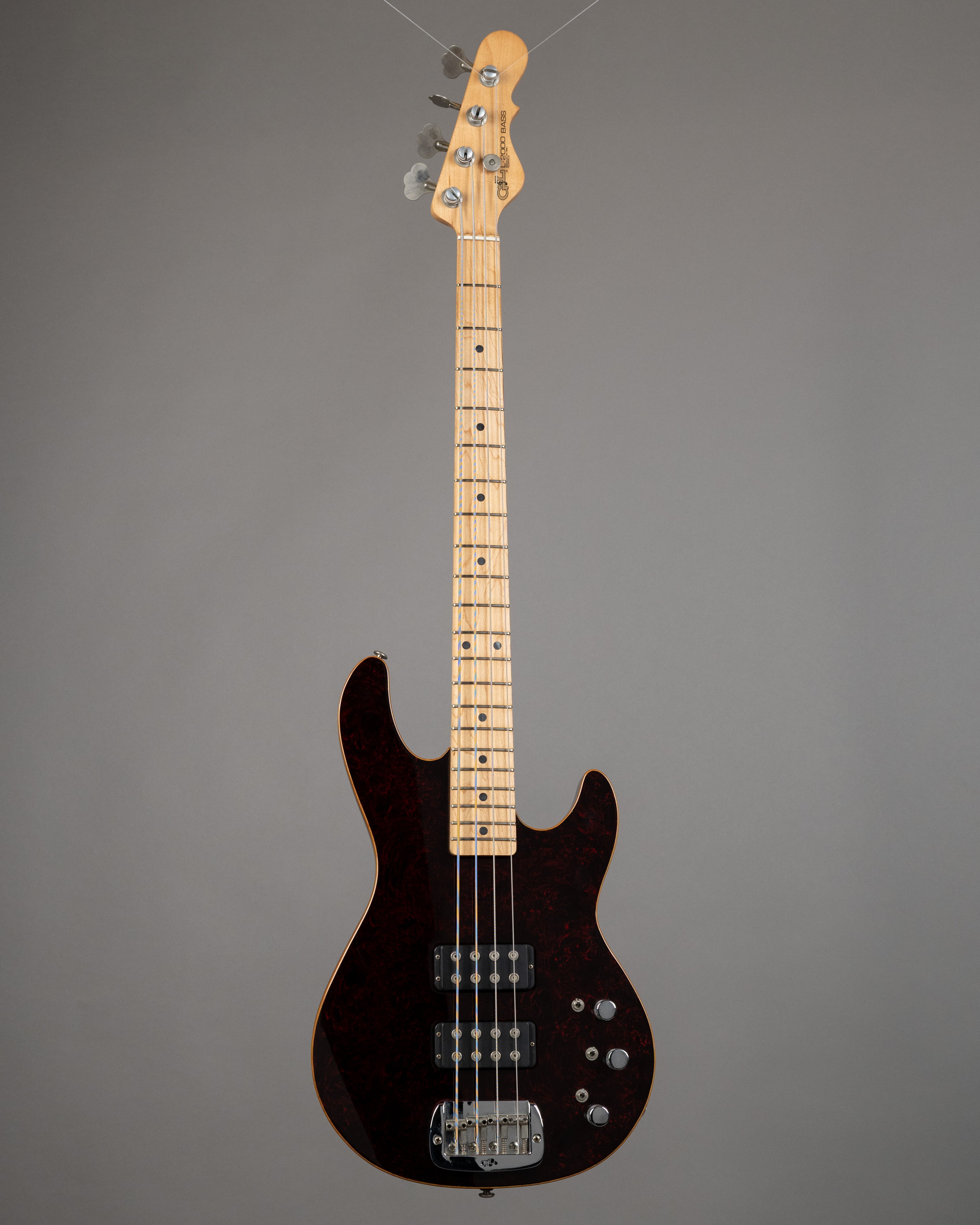 1997 G&L L2000-OPM Bass (USA, Red Swirl, COA, OHSC)