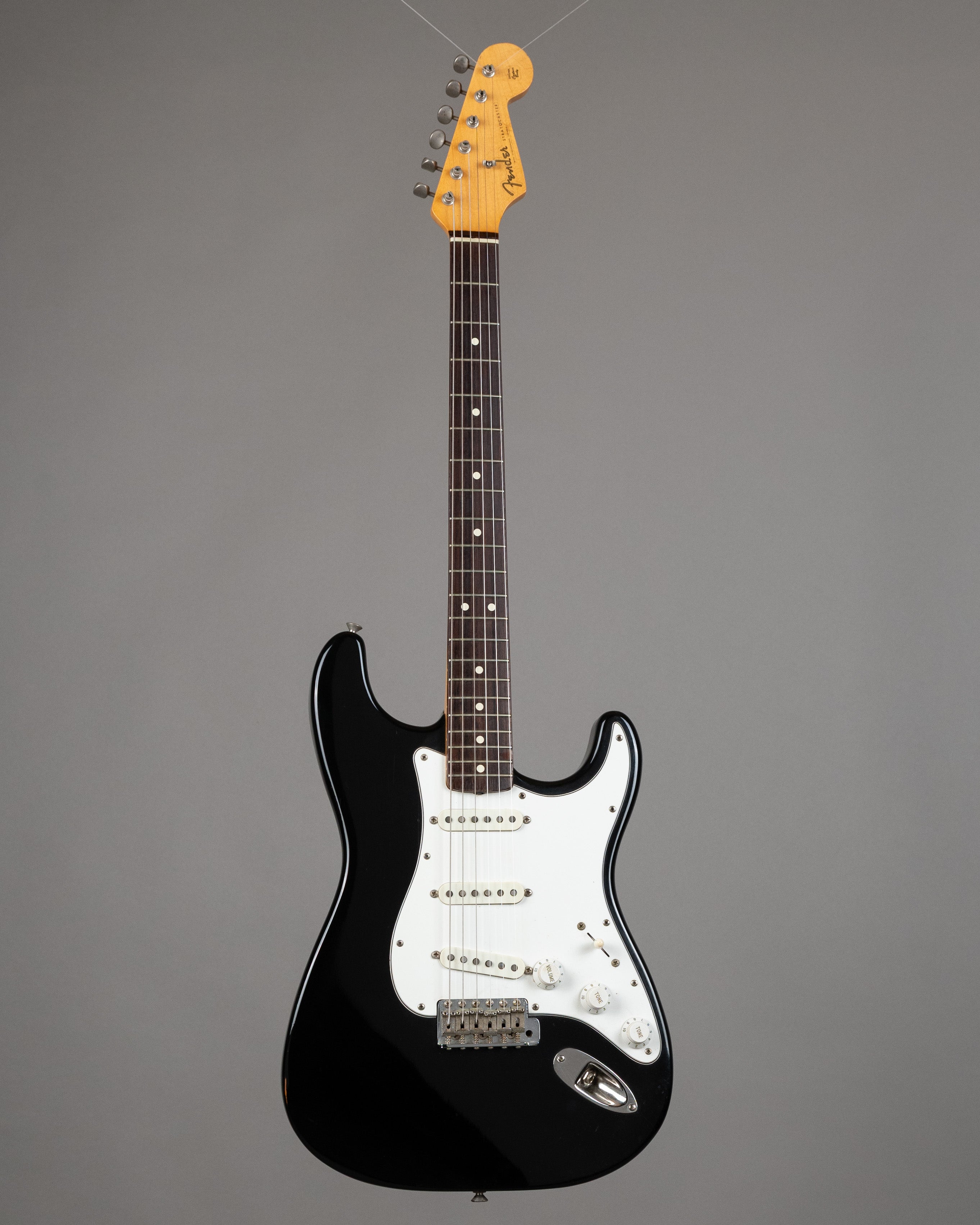 1990 Fender AVRI 62 Stratocaster (USA, Black, OHSC)