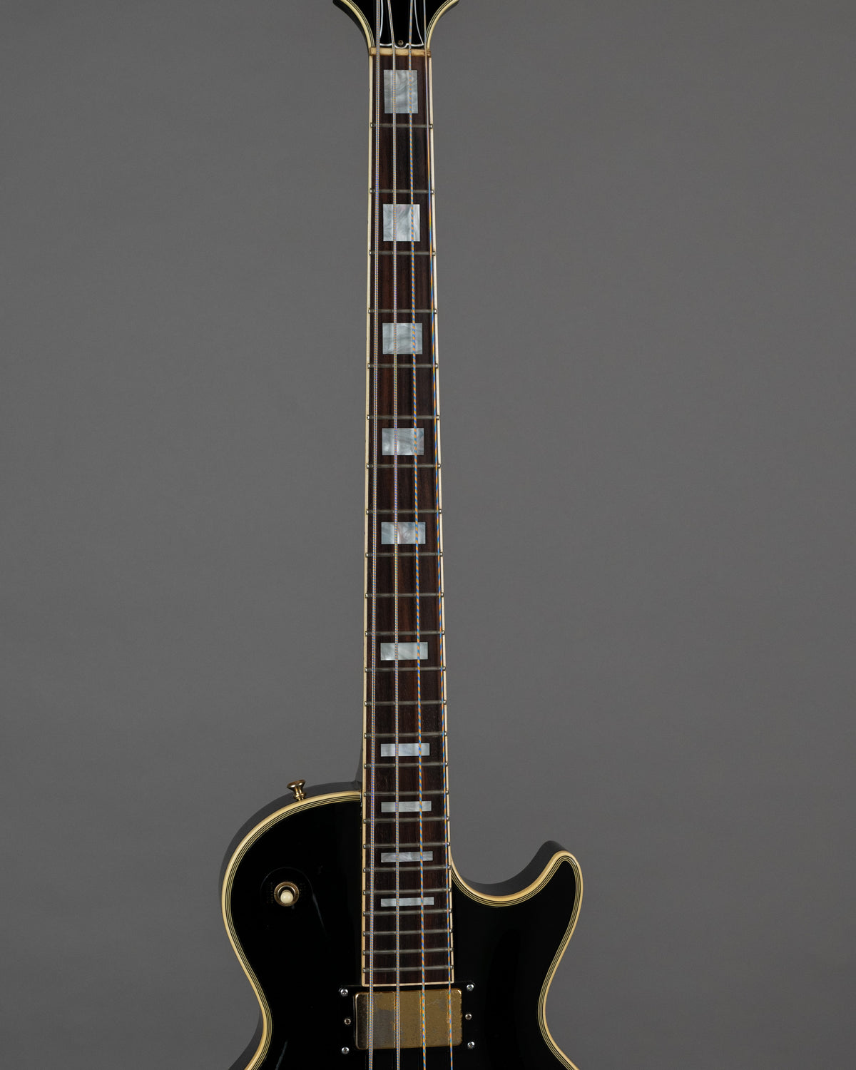 c1992 Greco EGB-100 Les Paul Custom Bass (Japan, Black, TKL Case)*